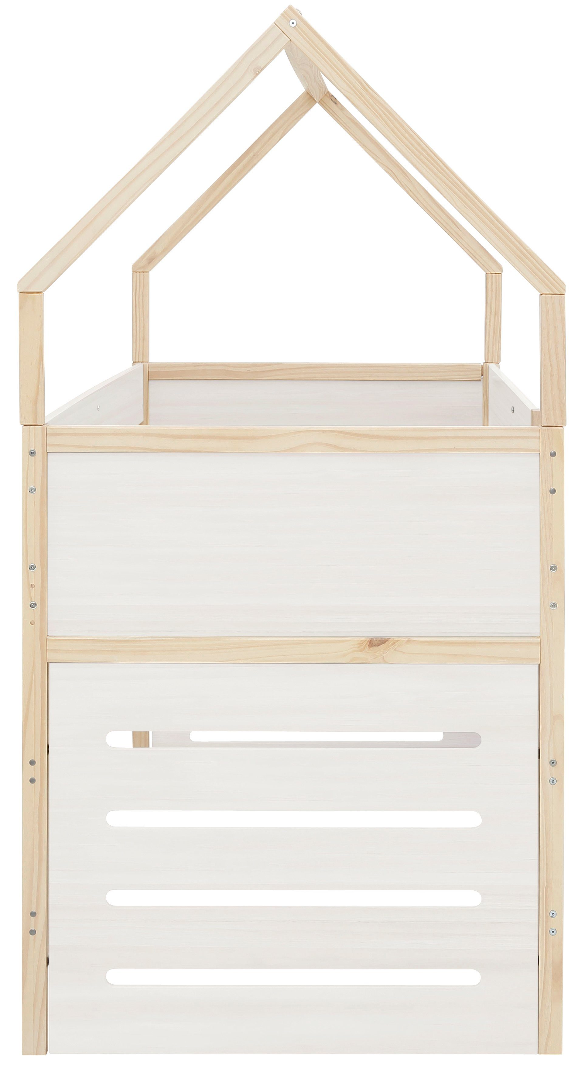 Lüttenhütt Hoogslaper Janne Grenenhout, 1-persoons, inclusief houten ladder, ligoppervlak 90x200 cm