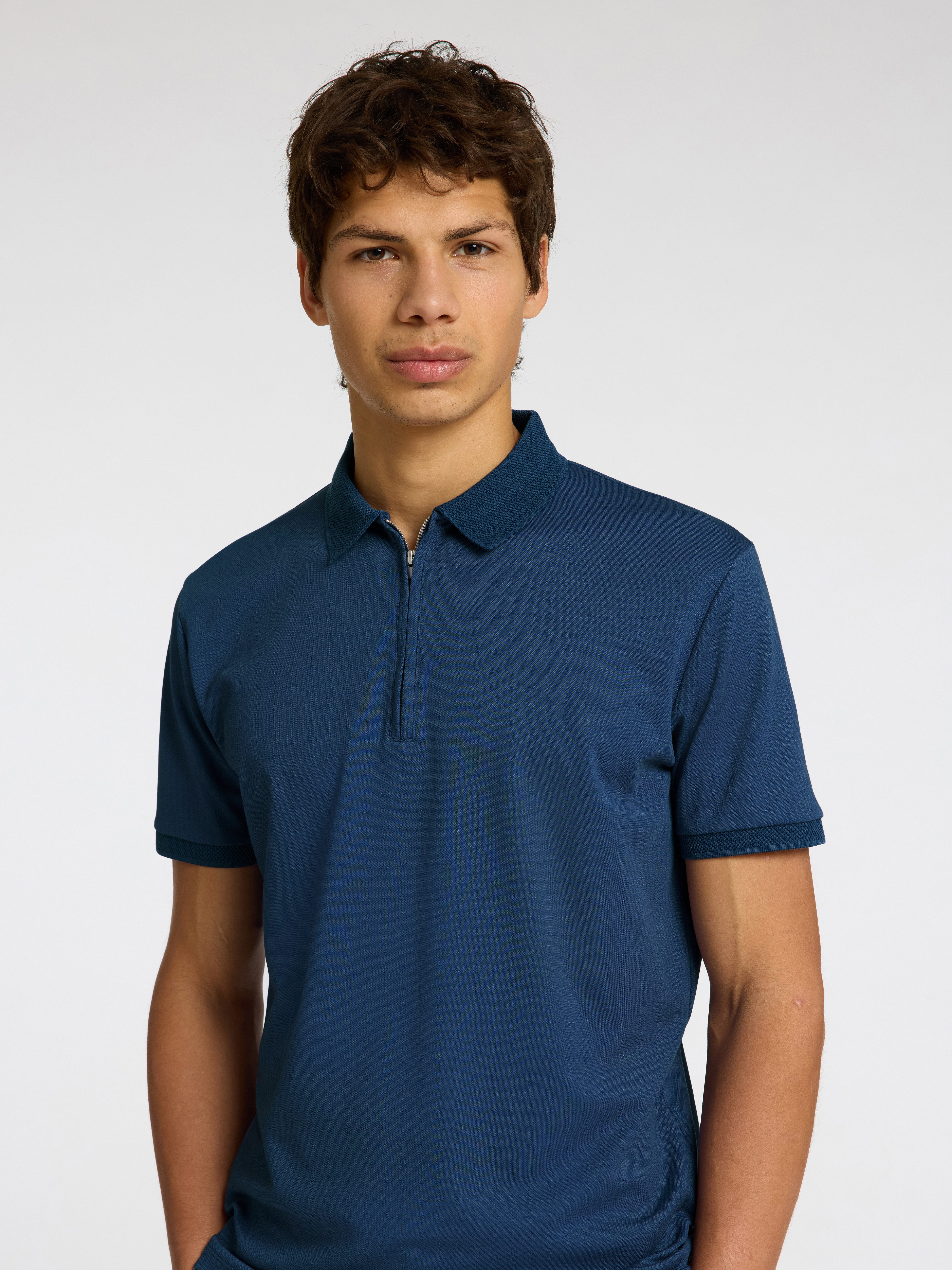 SELECTED HOMME Poloshirt SLHFAVE ZIP SS POLO NOOS
