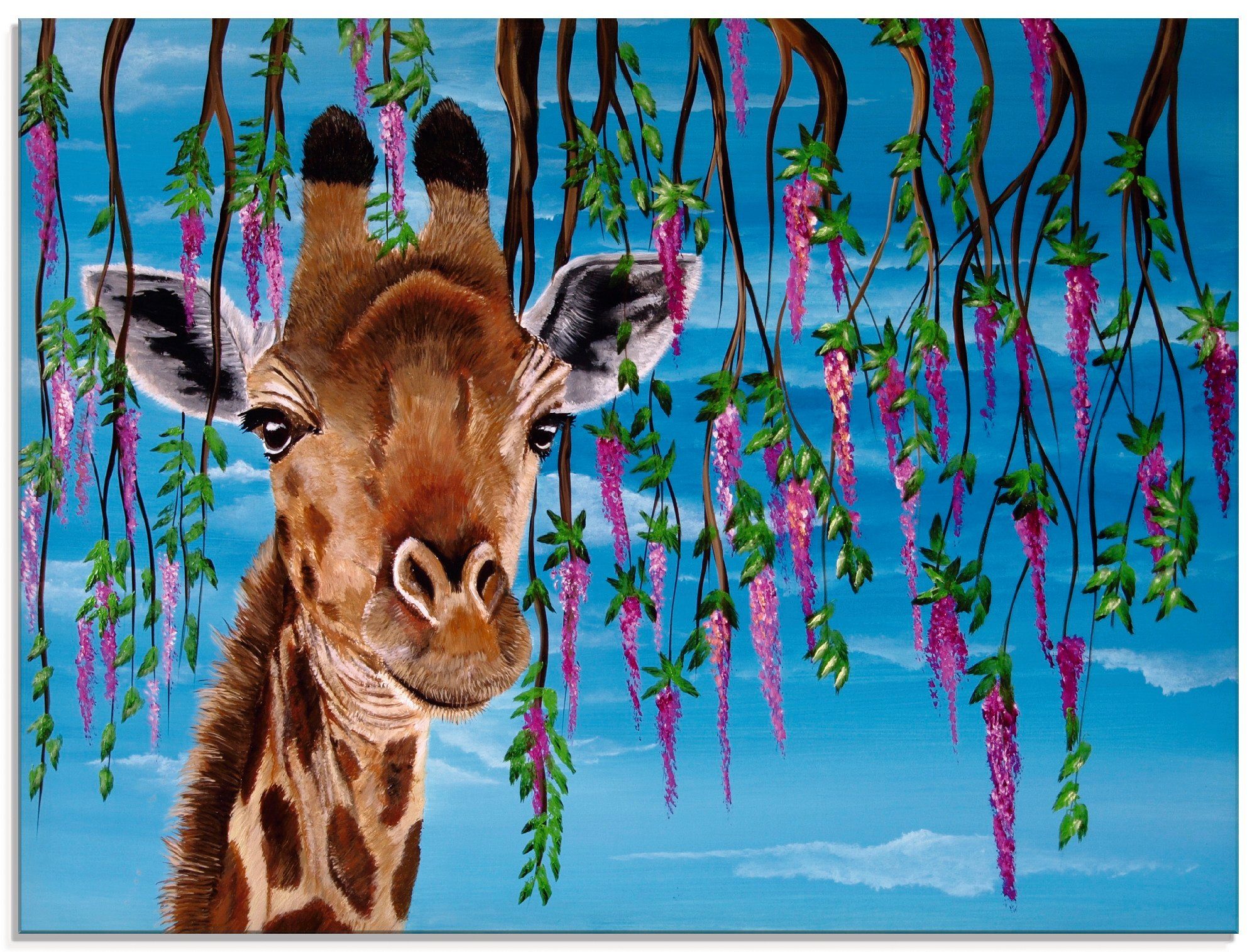 Artland Print op glas Giraf (1 stuk)