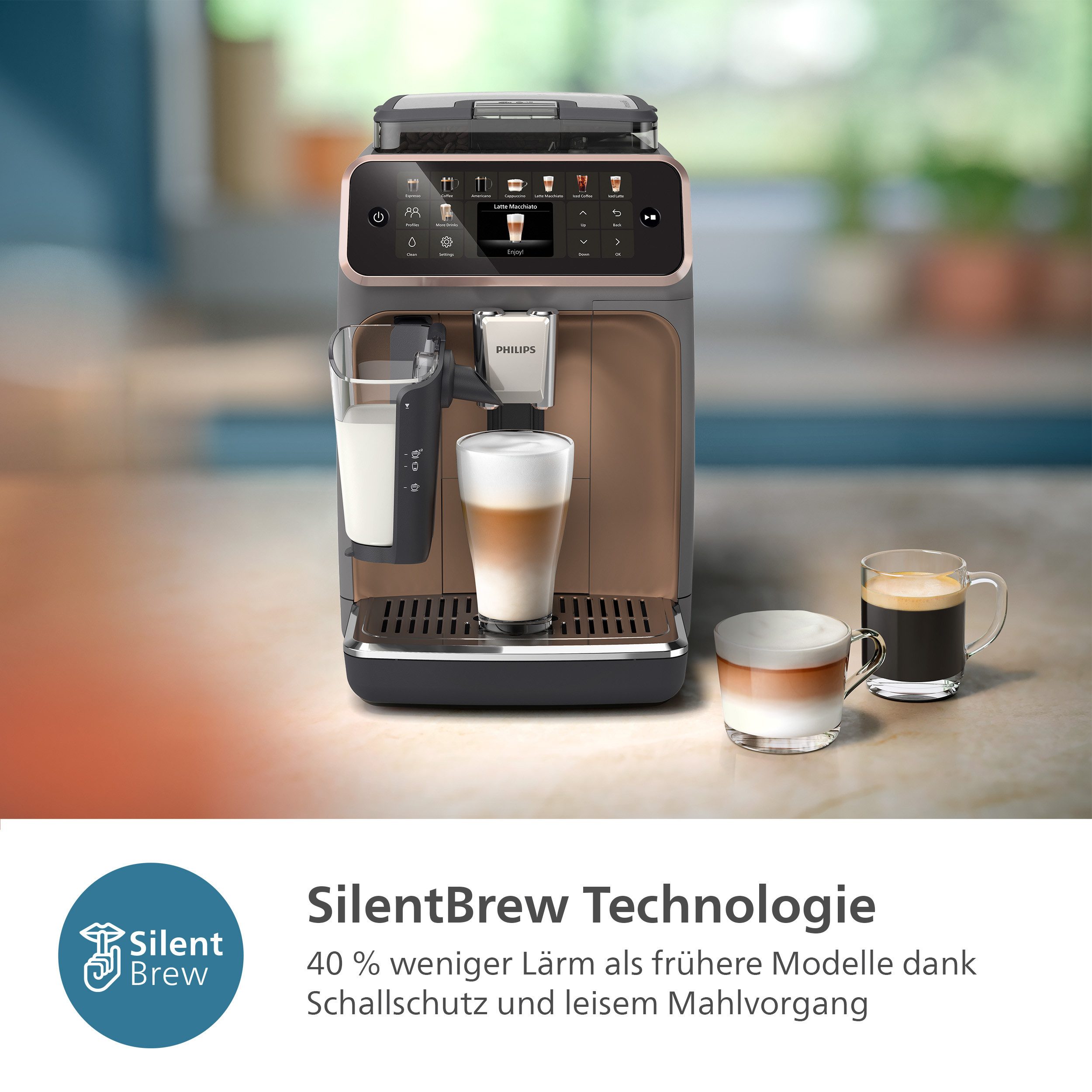 Philips Volautomatisch koffiezetapparaat EP5544/80 5500 Series, 20 Kaffeespezialitäten (heiß oder eisgekühlt),