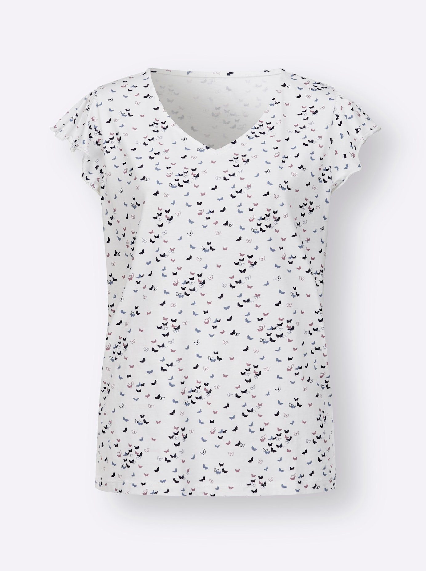 Classic Basics Shirt met V-hals (1-delig)