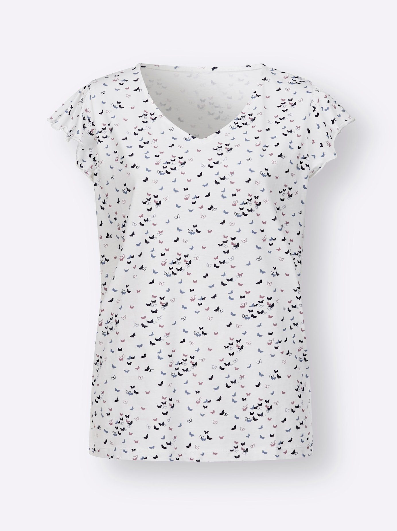 Classic Basics Shirt met V-hals Shirt met korte mouwen (1-delig)