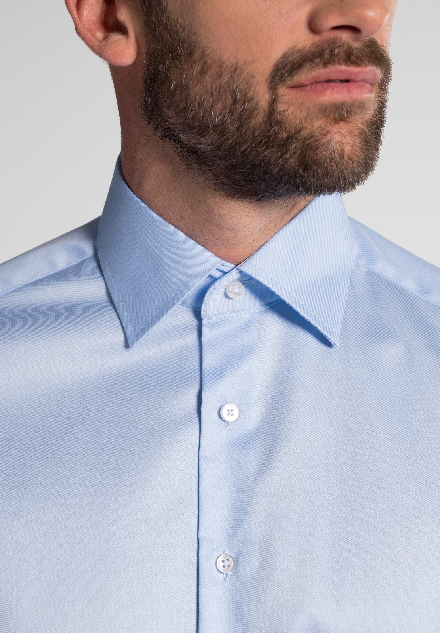 Eterna Overhemd met lange mouwen Comfort fit NON IRON (strijkvrij)