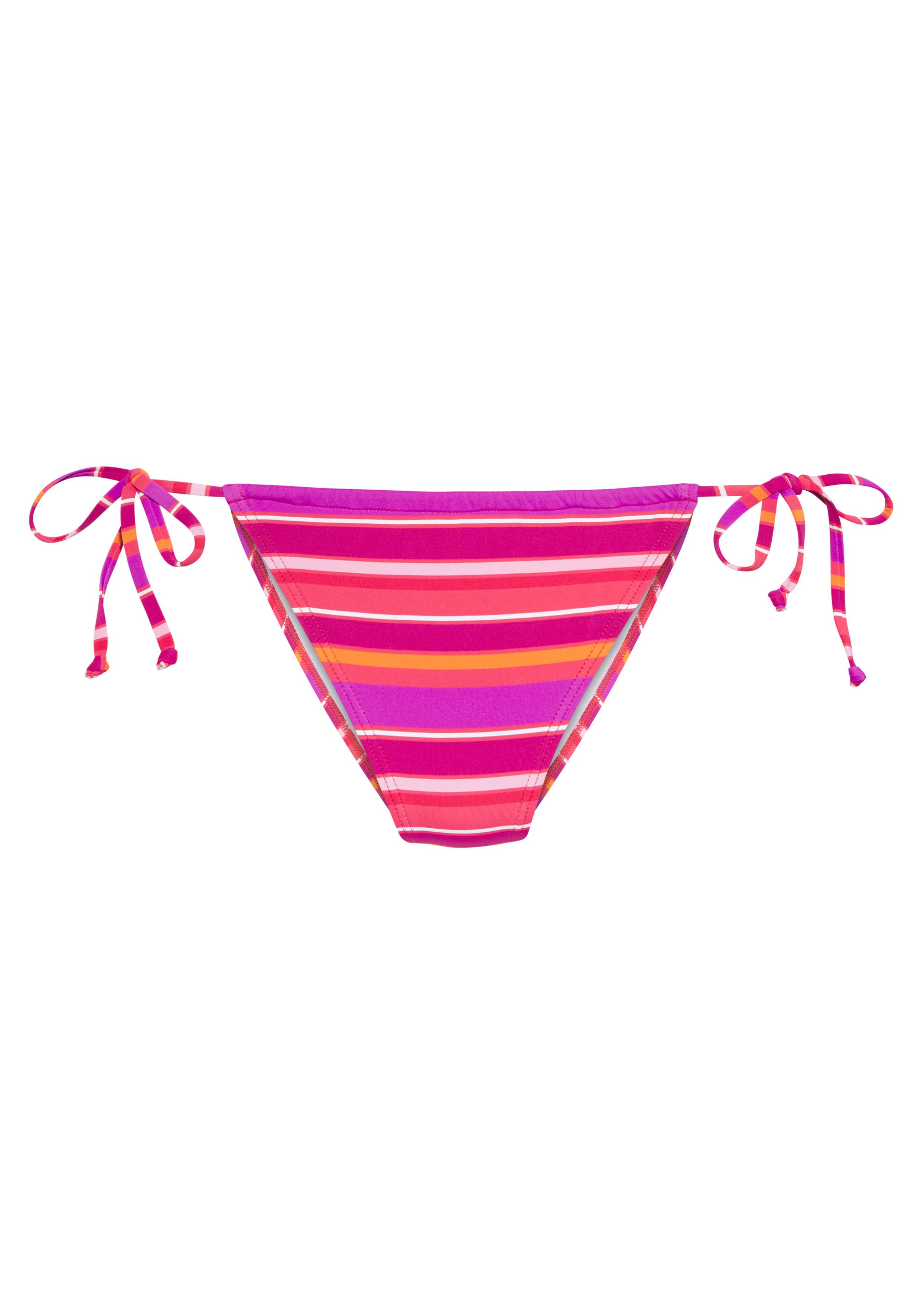 s.Oliver RED LABEL Beachwear Bikinibroekje Fun in korte snit en trendy streepdesign