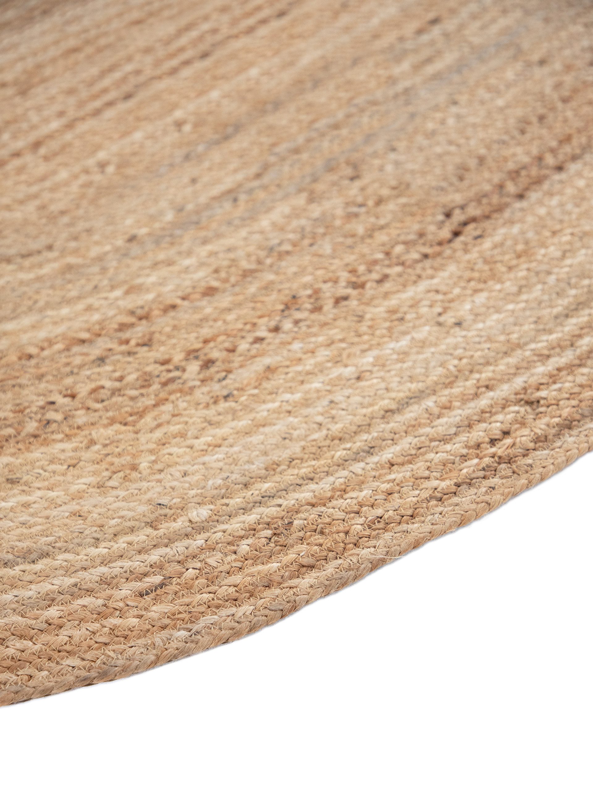 carpetfine Vloerkleed Nele jute-vloerkleed natuurmateriaal gevlochten tweezijdig te gebruiken kleed van 100% jute, in rond en ovaal, vele maten