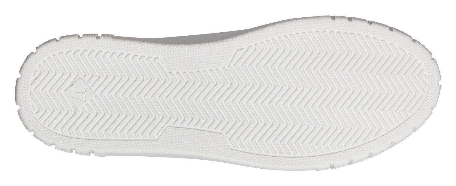 Marco Tozzi Plateausneakers , vrijetijdsschoen, lage schoen, veterschoen met onderlegde perforatie