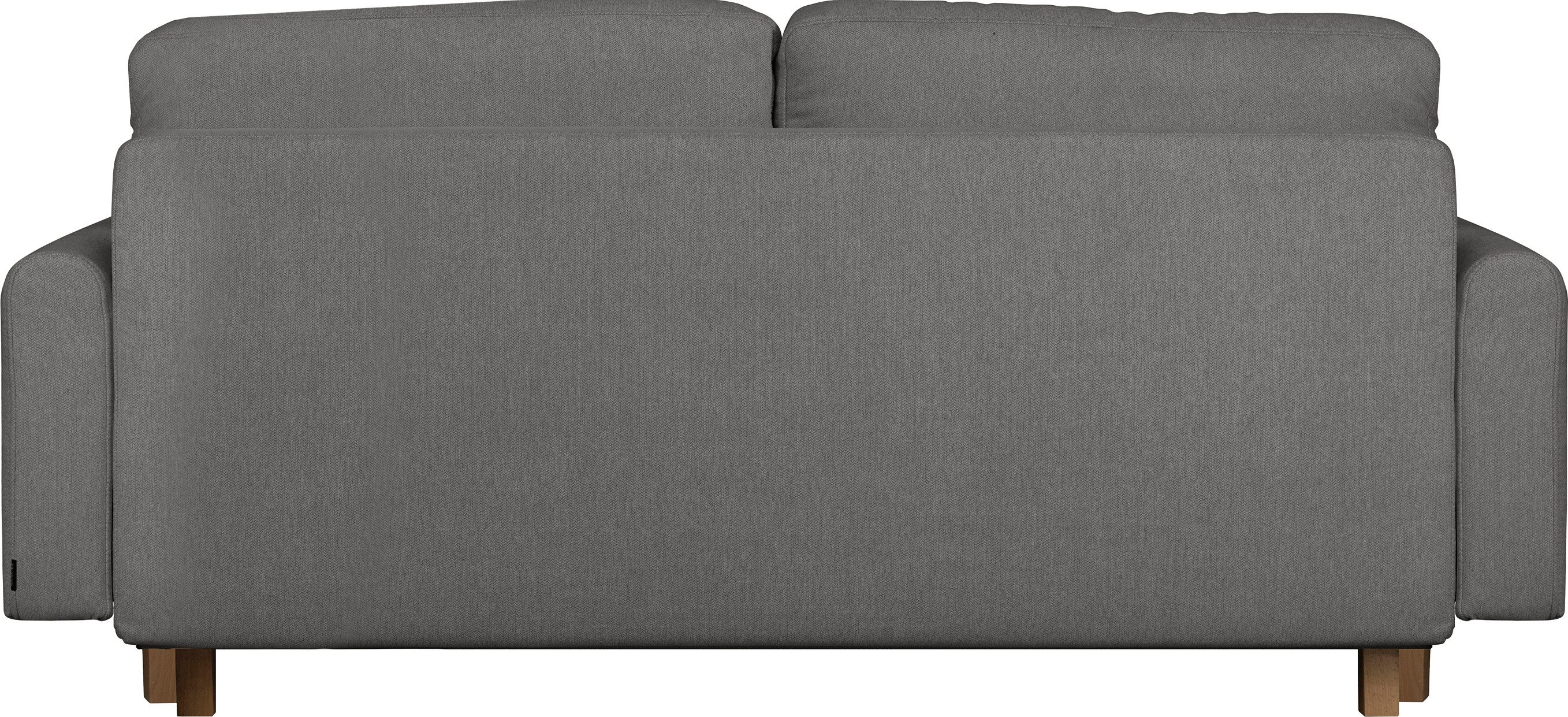 Home affaire 2-zitsbank TRIPLO met golfsysteem, afmetingen B/D/H: 165/100/89 cm Bank met stiksel in het ruggebied, incl. rugkussen en sierkussen