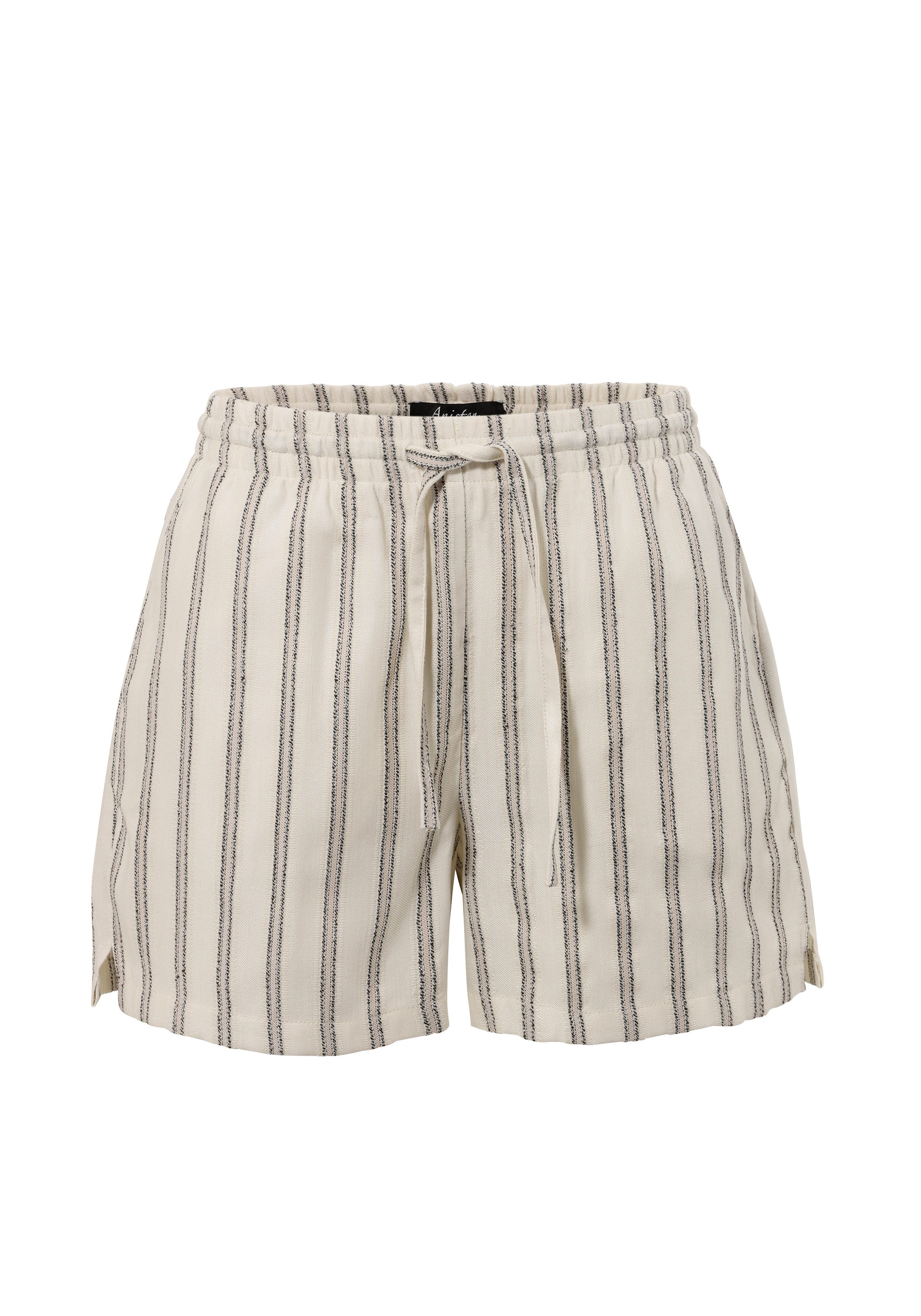 Aniston CASUAL Short met glinsterende draden versierde strepen - nieuwe collectie