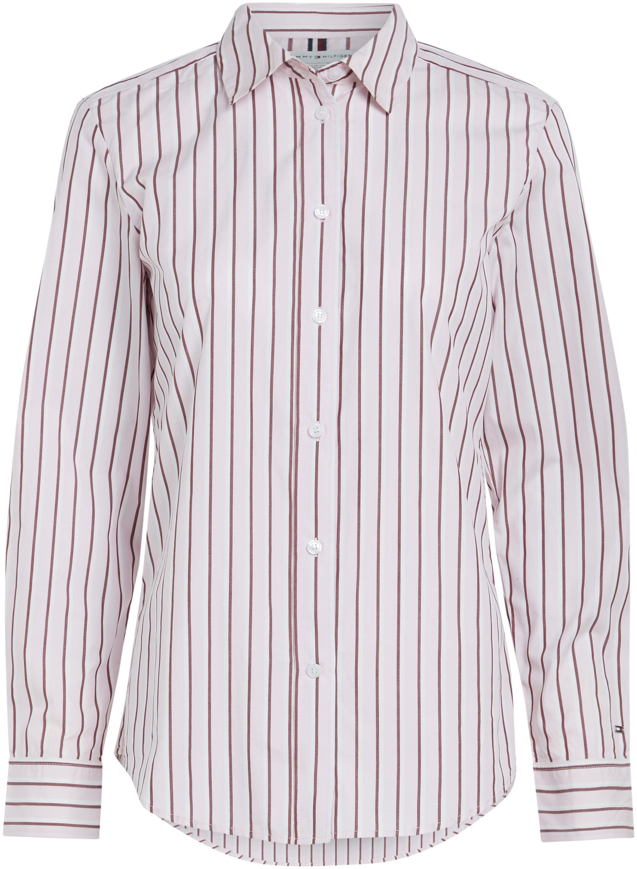 Tommy Hilfiger Overhemdblouse RWB REGULAR SHIRT LS in modieus streepdessin