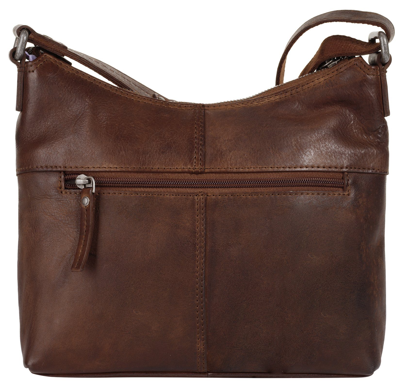 Spikes & Sparrow Schoudertas echt leder