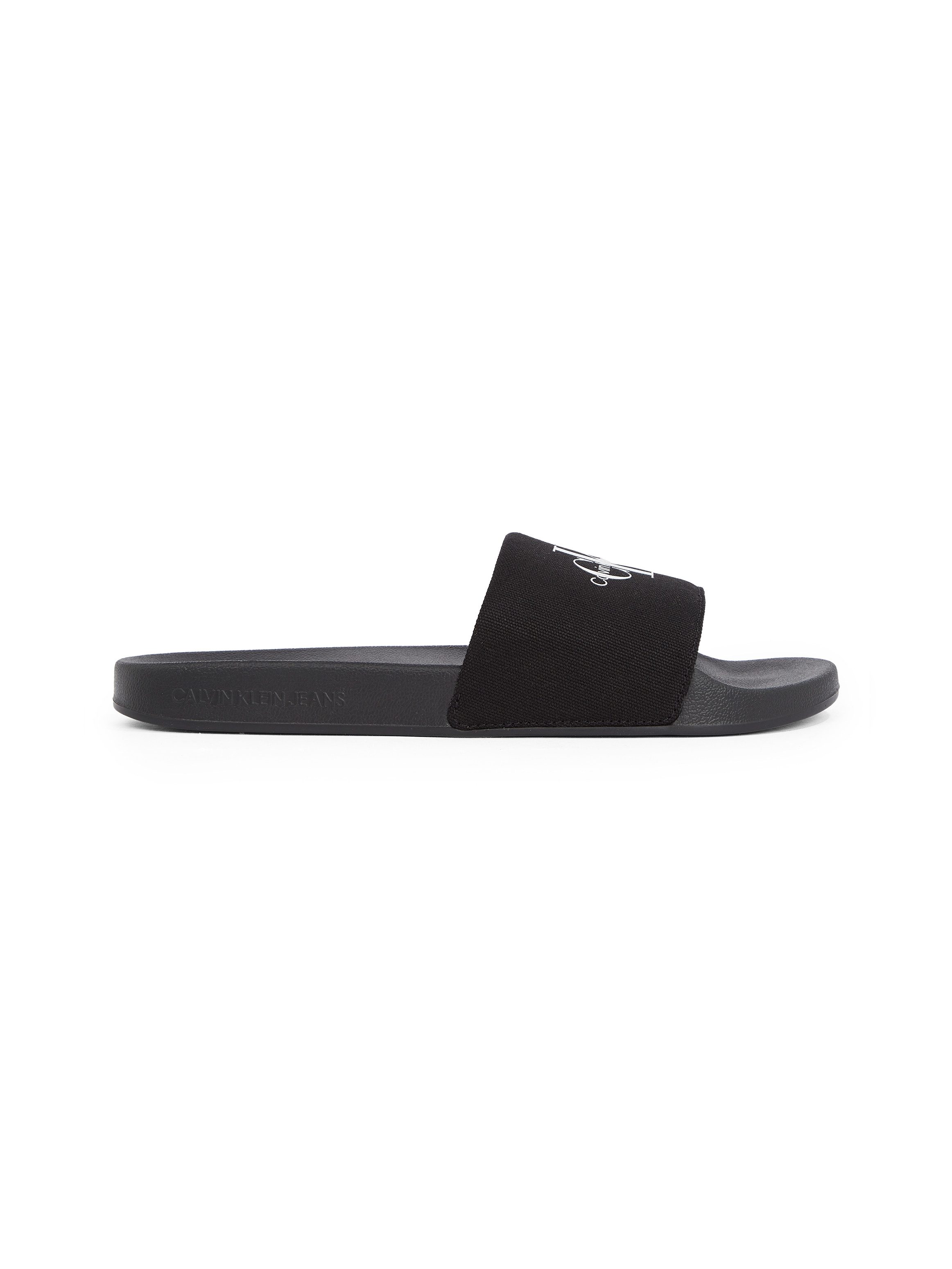 Calvin Klein Badslippers SLIDE MONOGRAM zomerschoen, slippers, badschoens, strandschoen met logo-opschrift