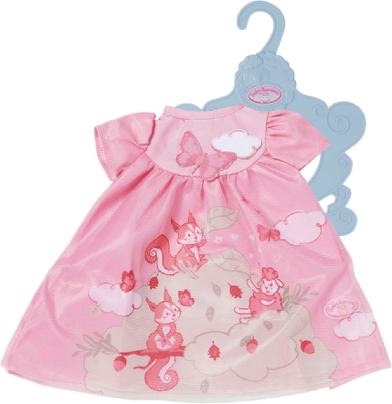 Baby Annabell Poppenkleding Jurk roze eekhoorntje, 43 cm