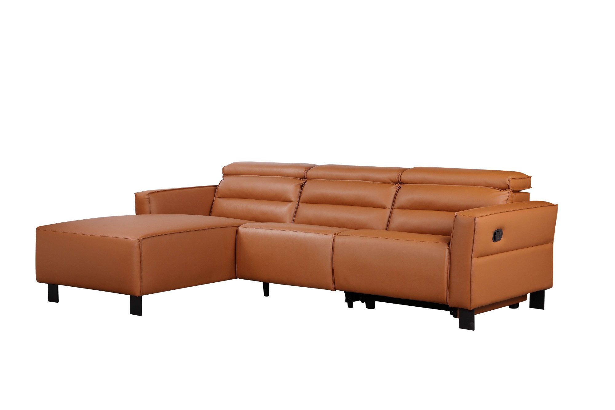 Places of Style Hoekbank Carpari, L-vorm, 263 cm, handmatige of elektrische relaxfunctie