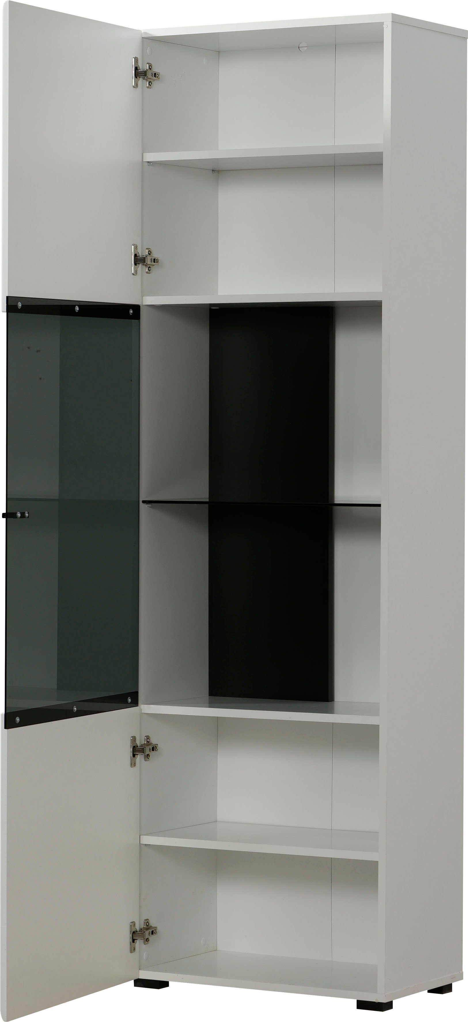 INOSIGN Vitrinekast Trentino Hoogte ca. 190 cm, soft-closefunctie, hoogglansfronten