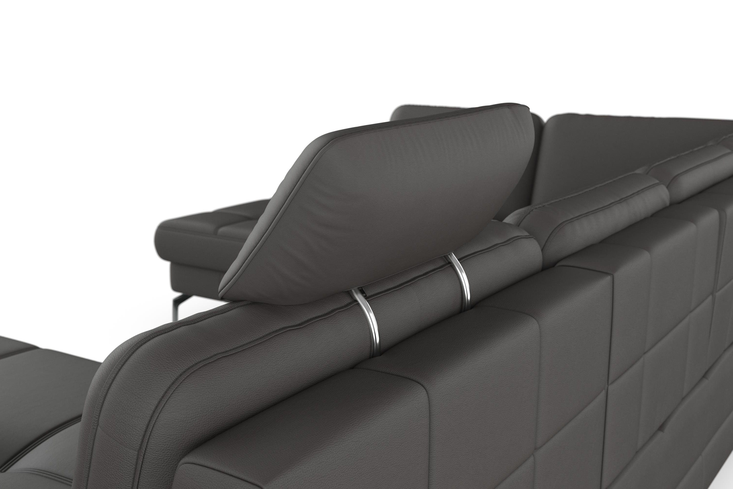 sit&more Zithoek Bendigo U-vorm inclusief zitdiepteverstelling, bodemvrijheid 15 cm, in 2 pootkleuren