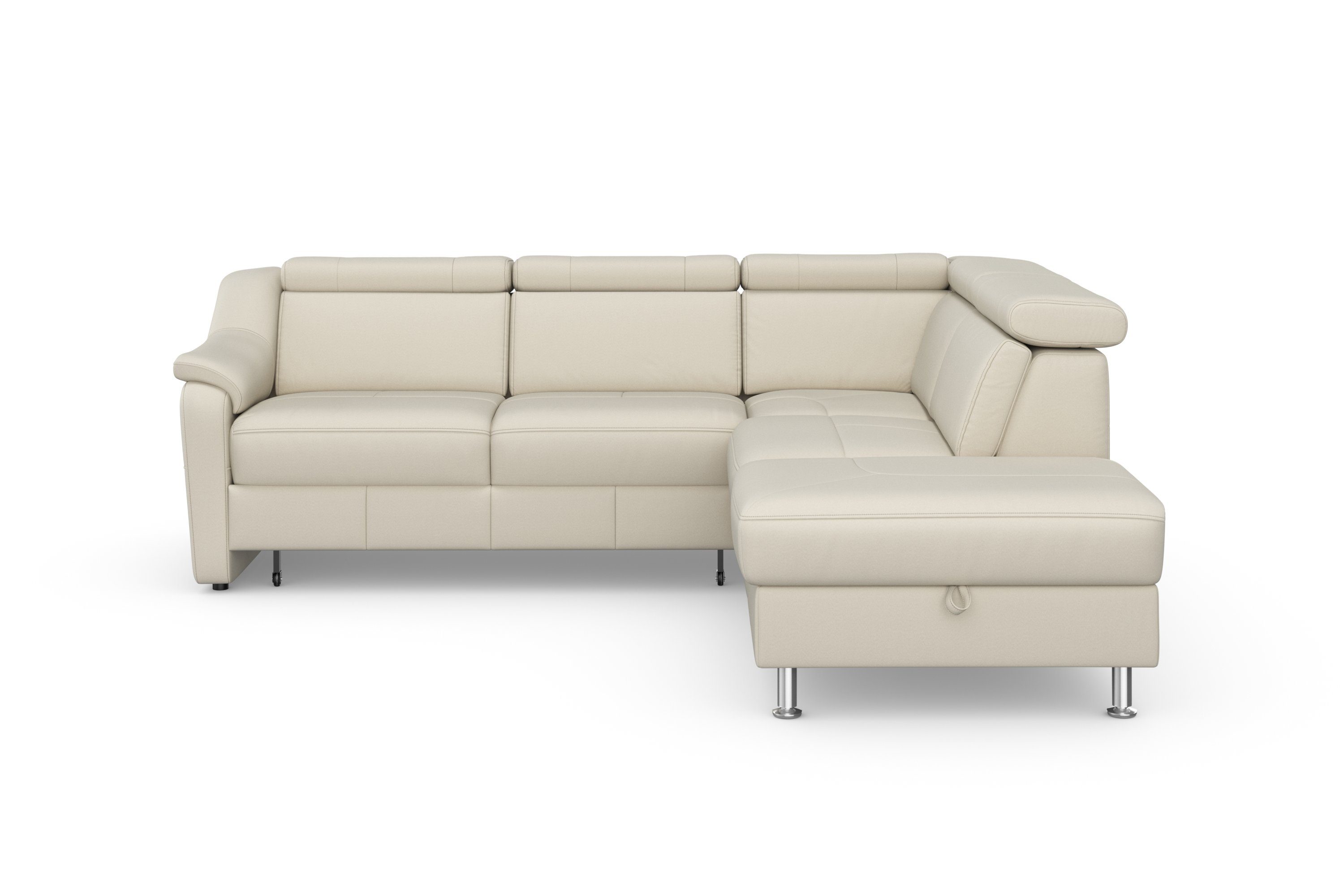 sit&more Hoekbank Freetown L-vorm met verstelbare hoofdsteun en comfortabele binnenvering