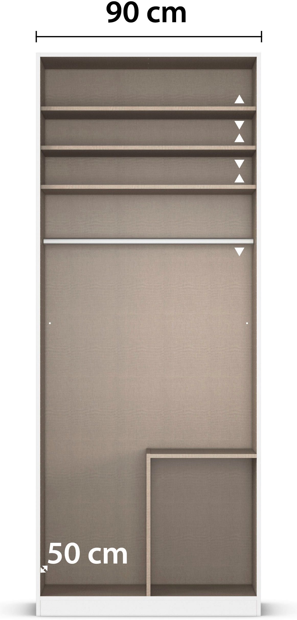 rauch Draaideurkast Kledingkasten kast garderobe AGORDO met glazen front