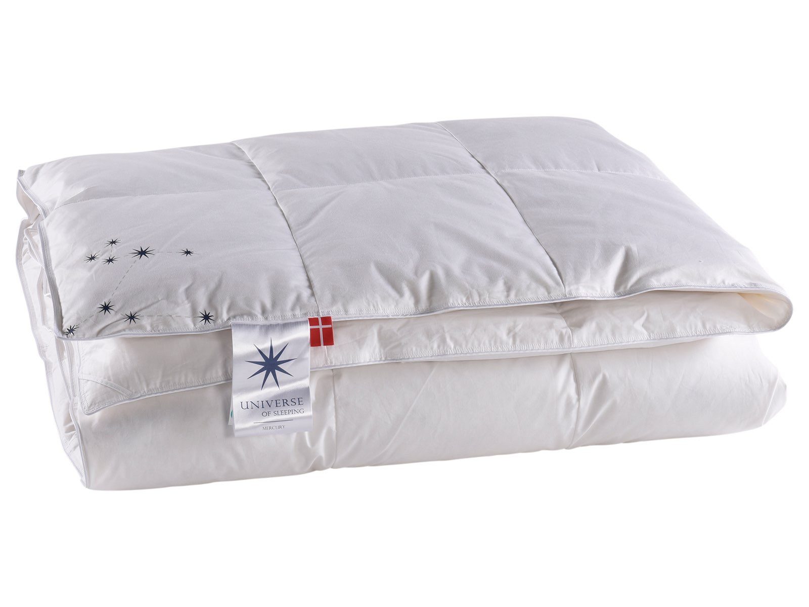 UNIVERSE OF SLEEPING Donzen dekbed Mercury, voor zomer & winter, natuurlijke materialen, Made in Denmark Normaal