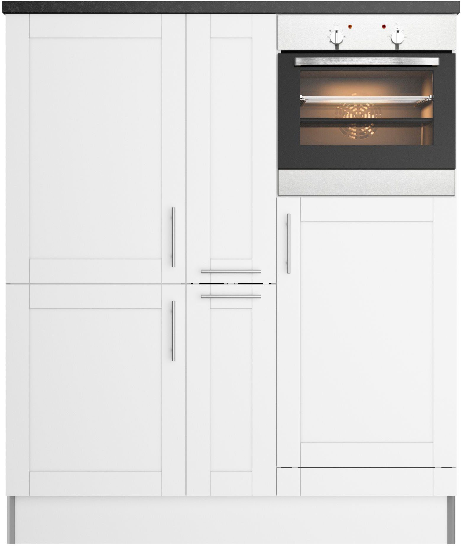 Kochstation Pantry keuken KS-Ahus Breedte 150 cm, optioneel met elektrische apparaten, softclose functie