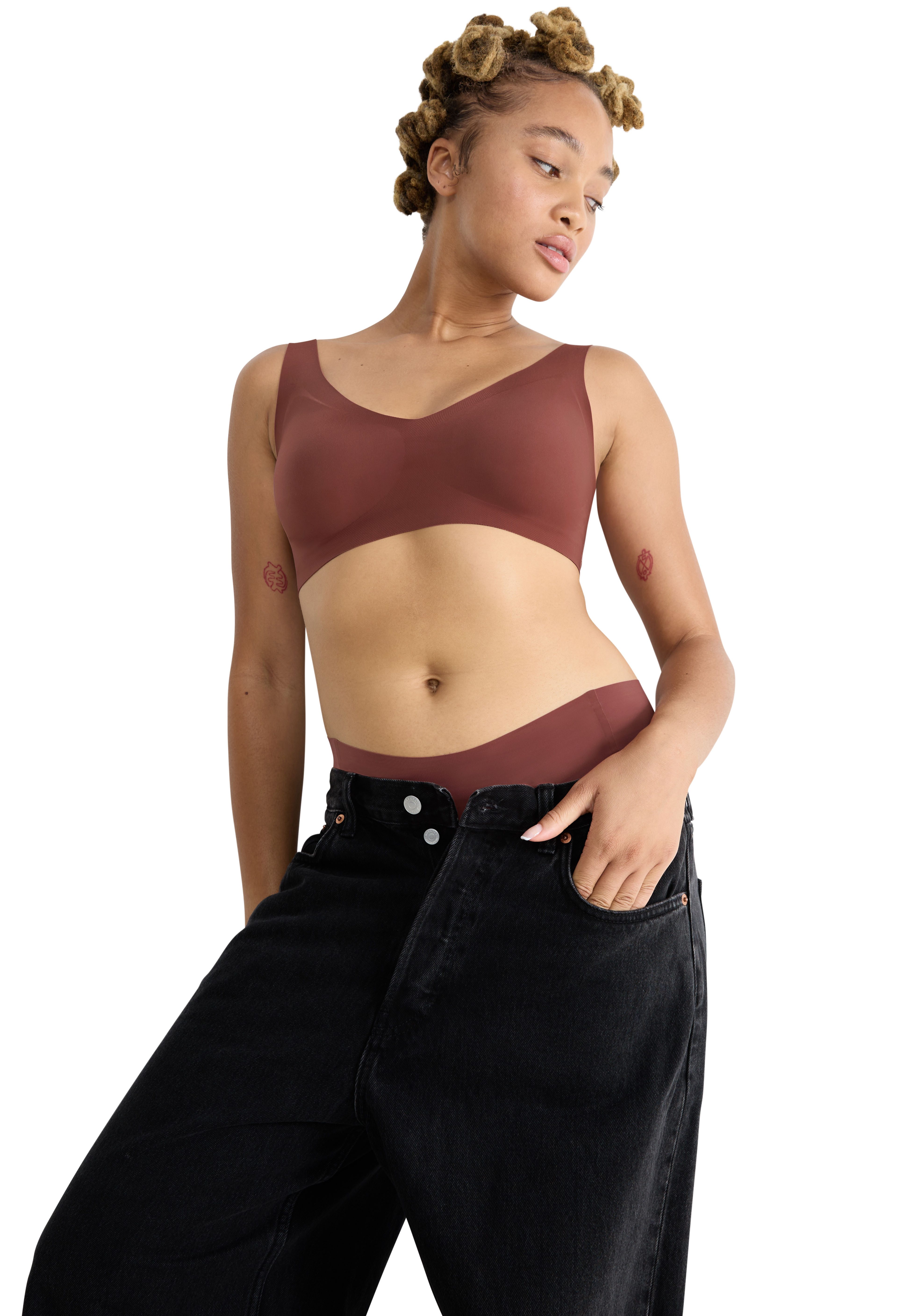 Sloggi Bralette ZERO Feel 2.0 naadloos, uitneembare pads, microvezel, dubbellaags