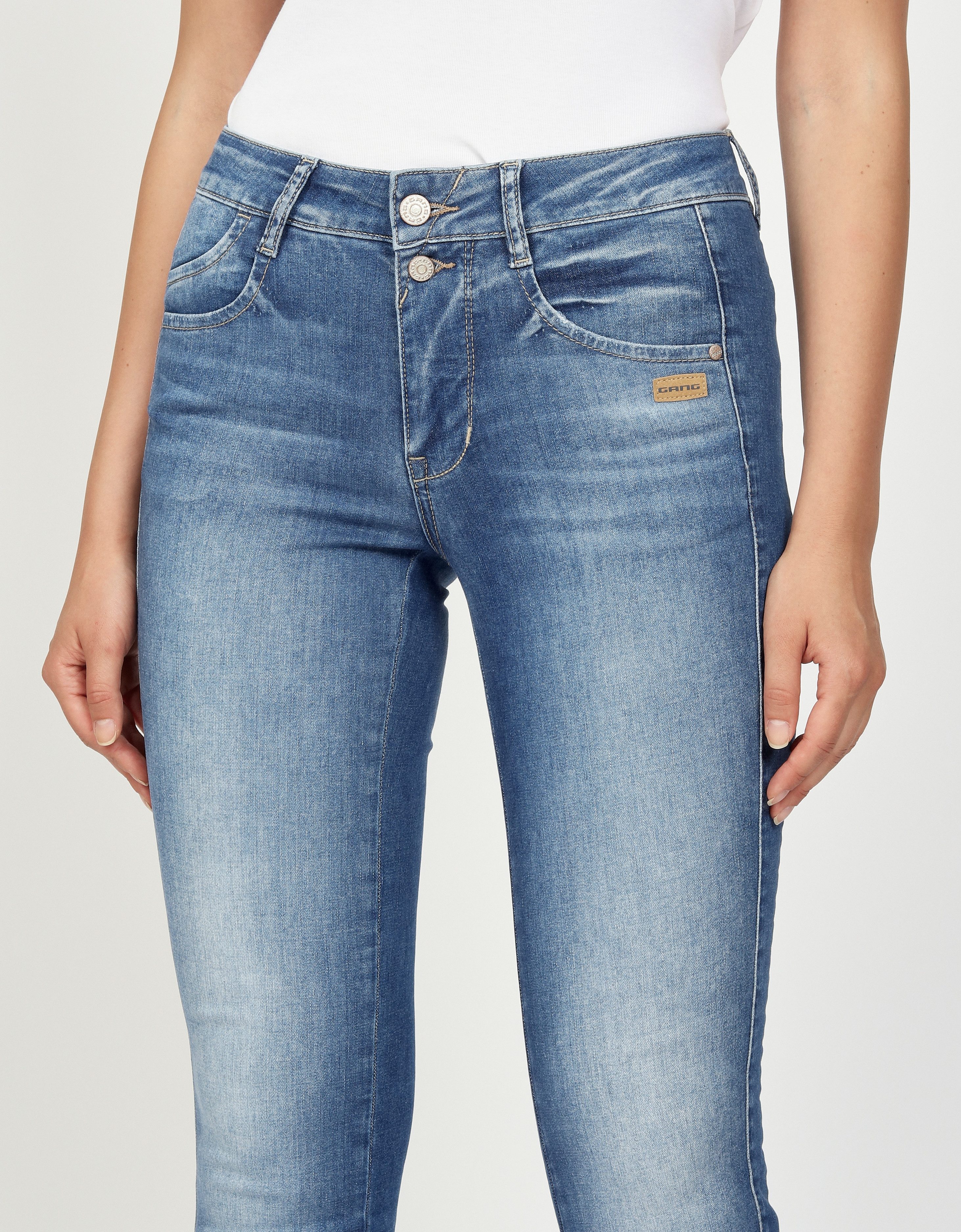 GANG Slim fit jeans 94SANA met galons