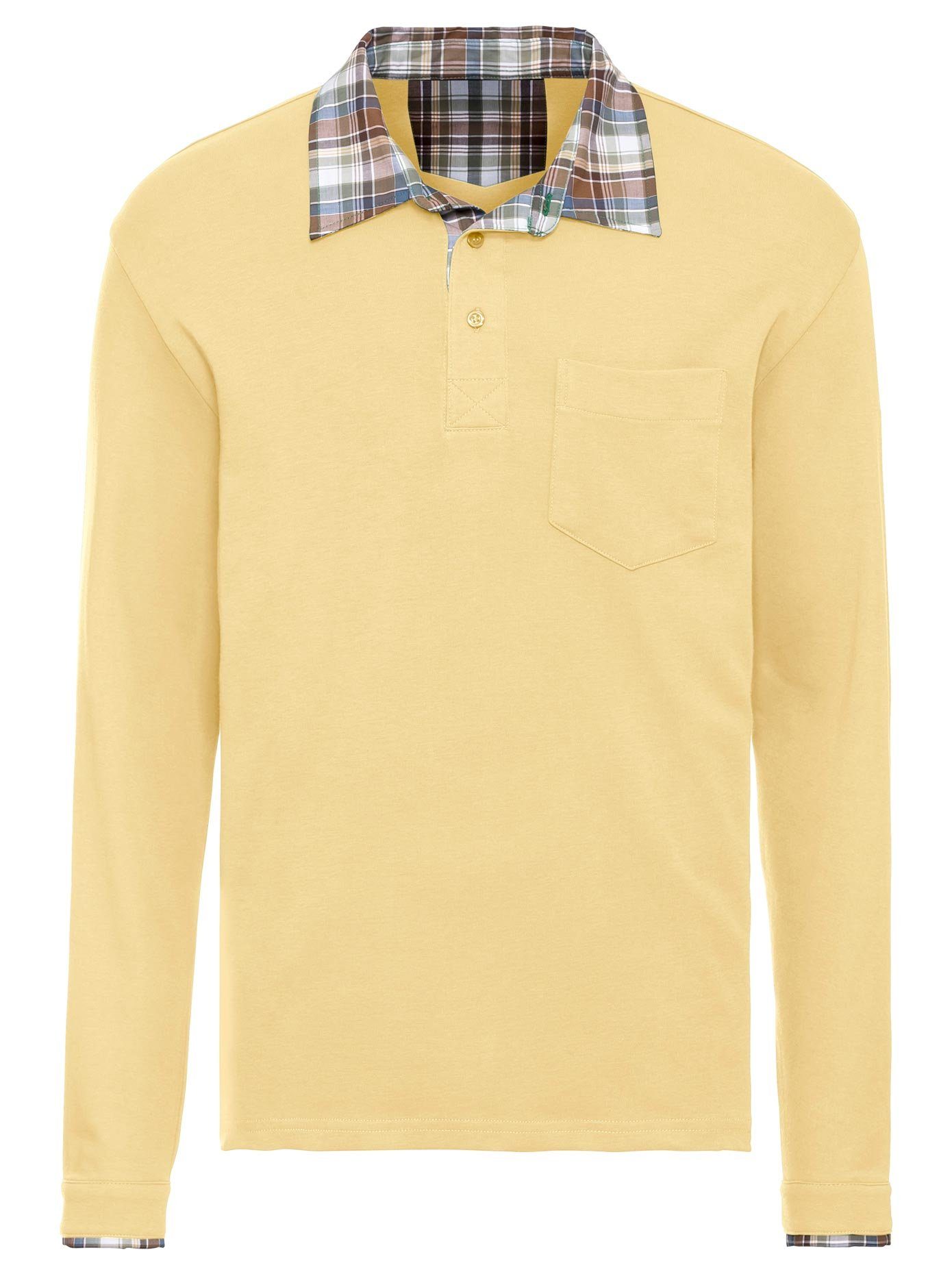 Classic Basics Poloshirt met lange mouwen (1-delig)