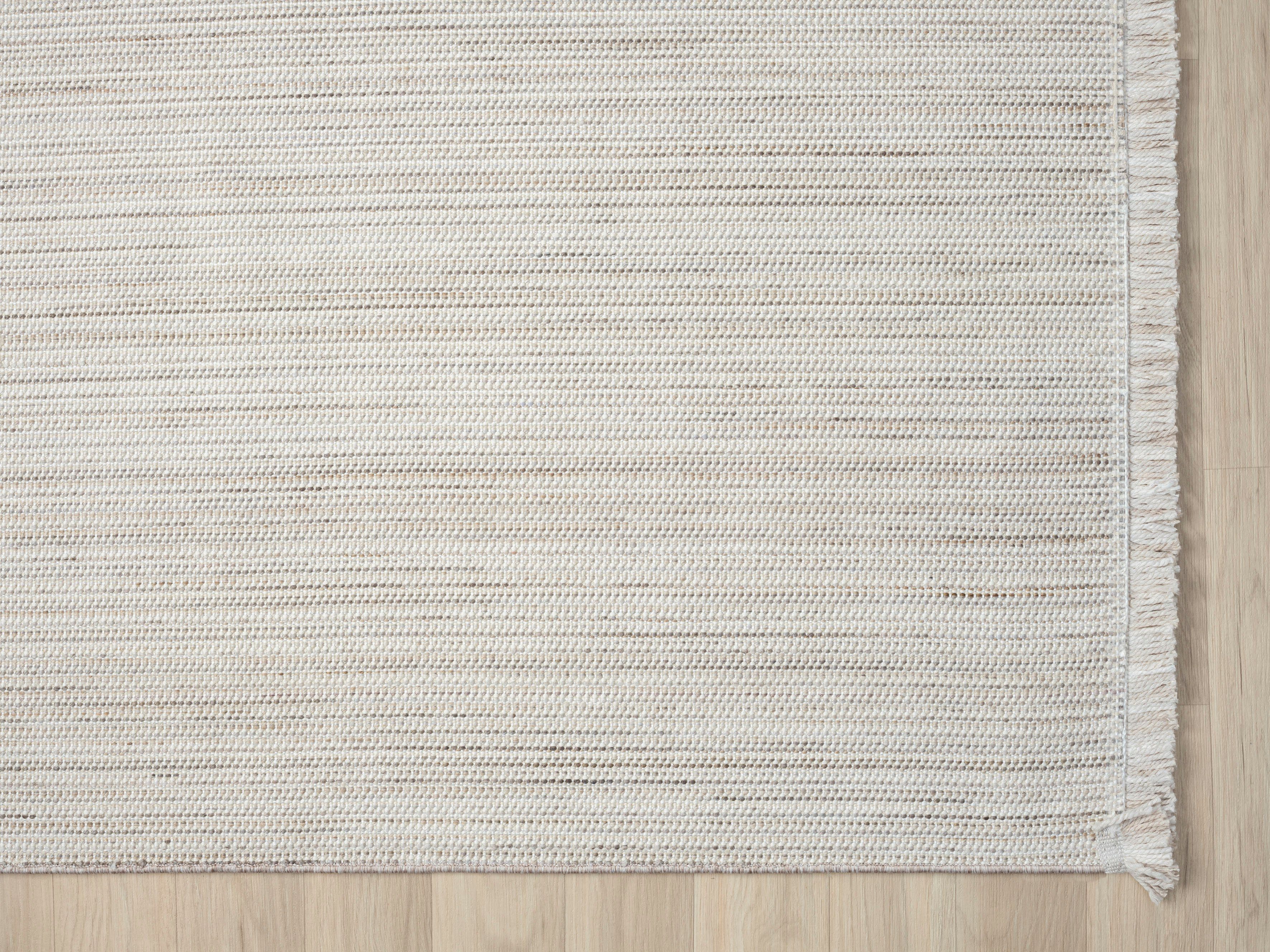 Myflair Möbel & Accessoires Vloerkleed AVA Uni-kleuren, gemêleerd, sisal-look, ook in rond verkrijgbaar, met franjes