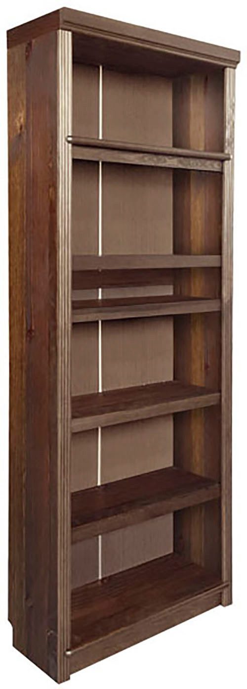 Home affaire Boekenkast Soeren in 2 hoogten en 2 diepten, met veel bergruimte boekenkasten maat 220 cm x 33 cm bruin