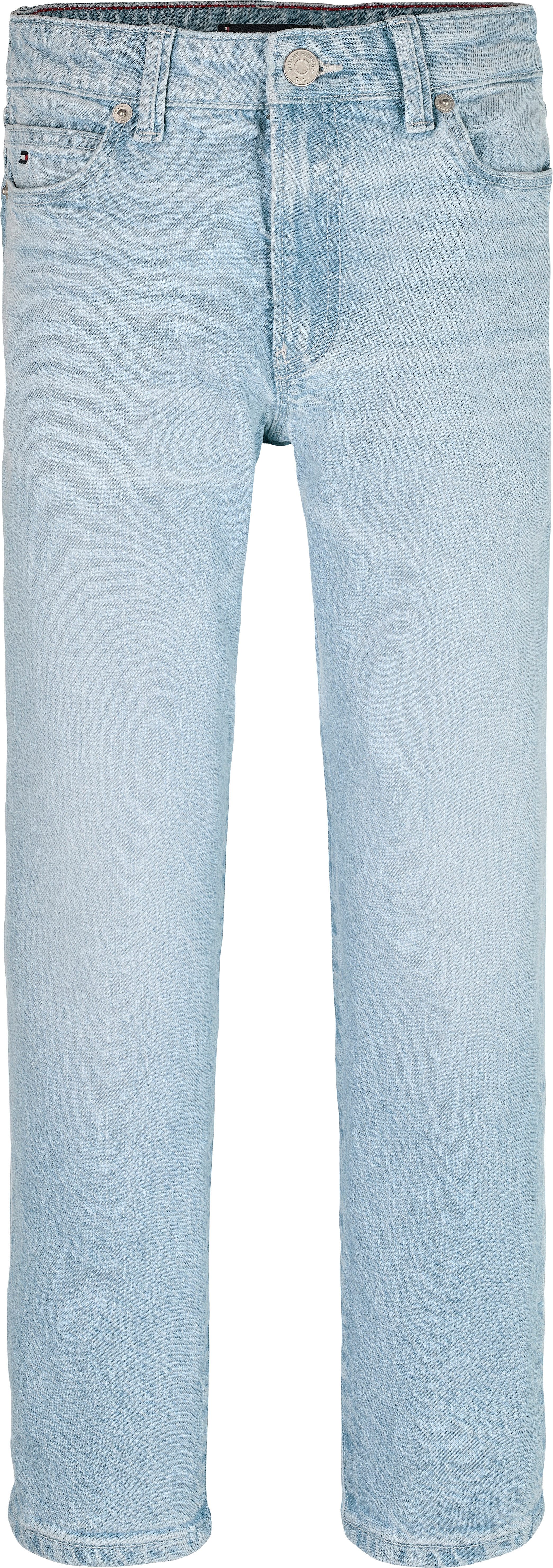 Tommy Hilfiger Straight jeans Modern straight voor kinderen tot 16 jaar, in lichte wassing