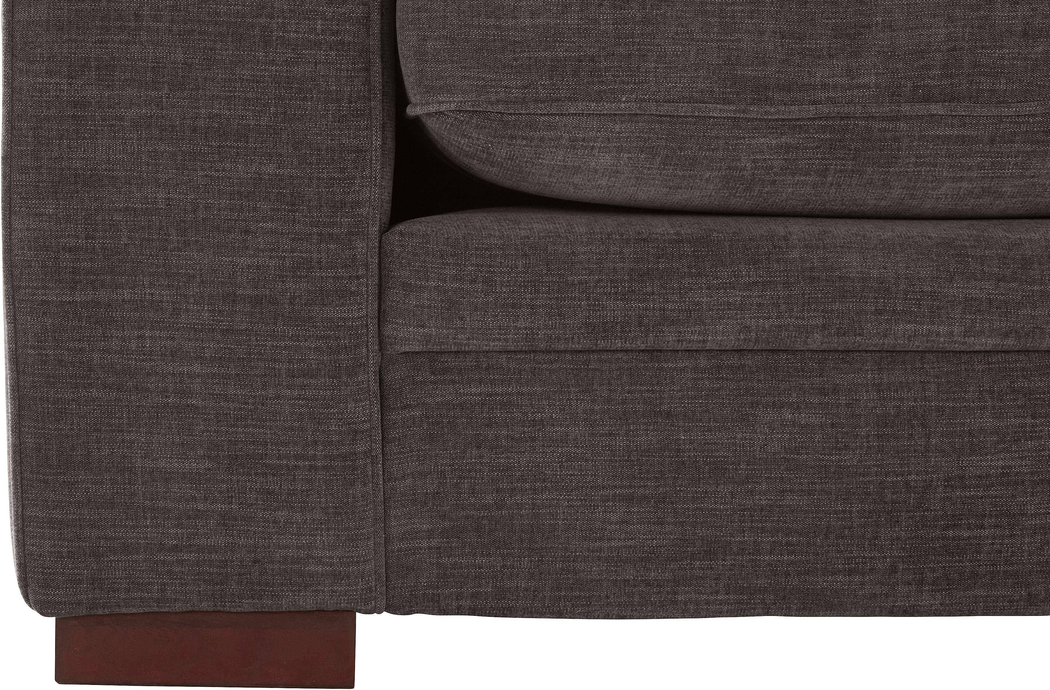 Home affaire 2-zitsbank Broughton zacht zitcomfort, incl. 2 sierkussens, opstaande naad