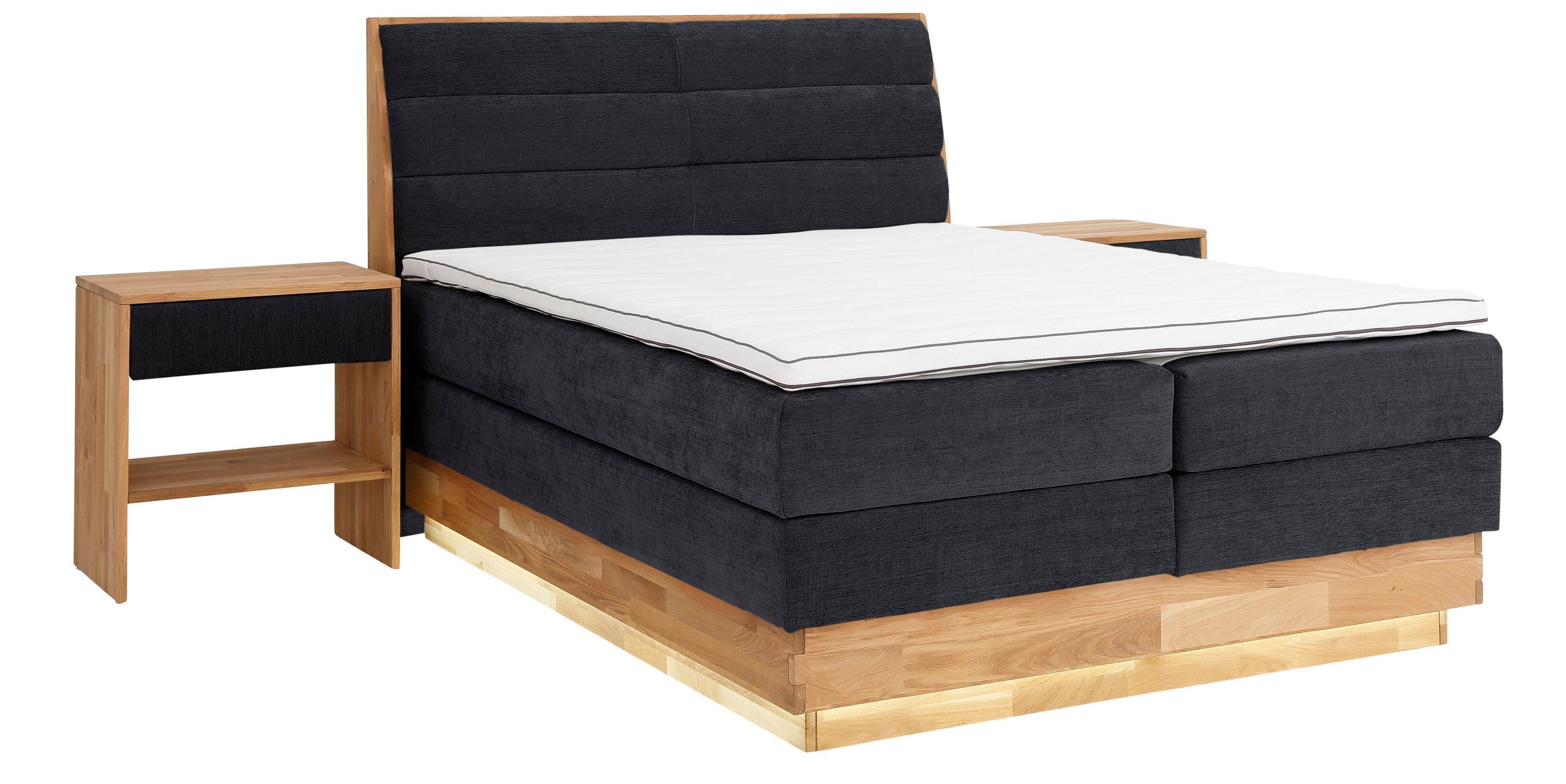 OTTO products Boxspring Ledverlichting, met gecertificeerde, gerecyclede overtrekstoffen