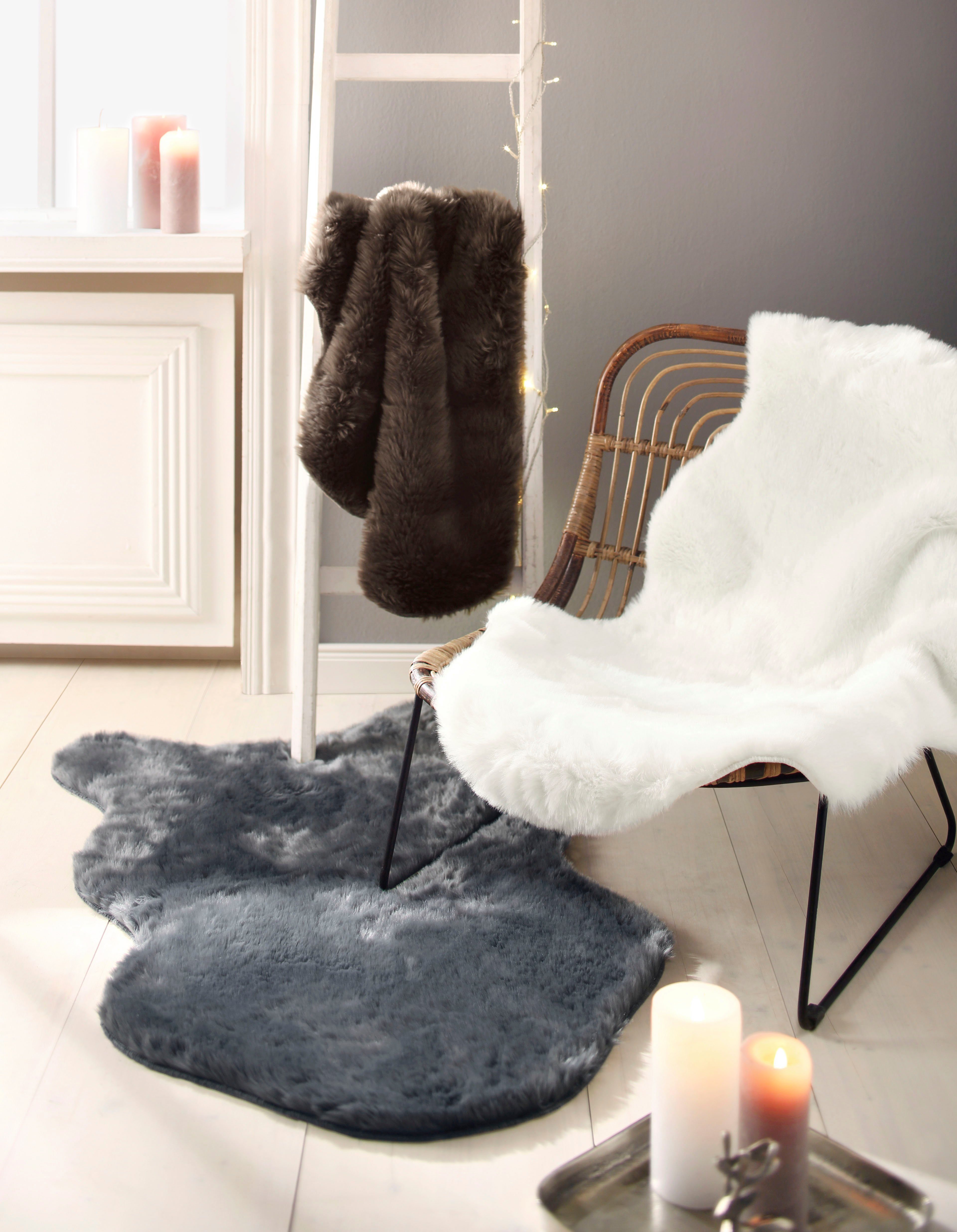 Dreams Vachtvloerkleed Vacht Kunstbont, wasbaar, zacht & knuffelig, ook ideaal als bedkleed