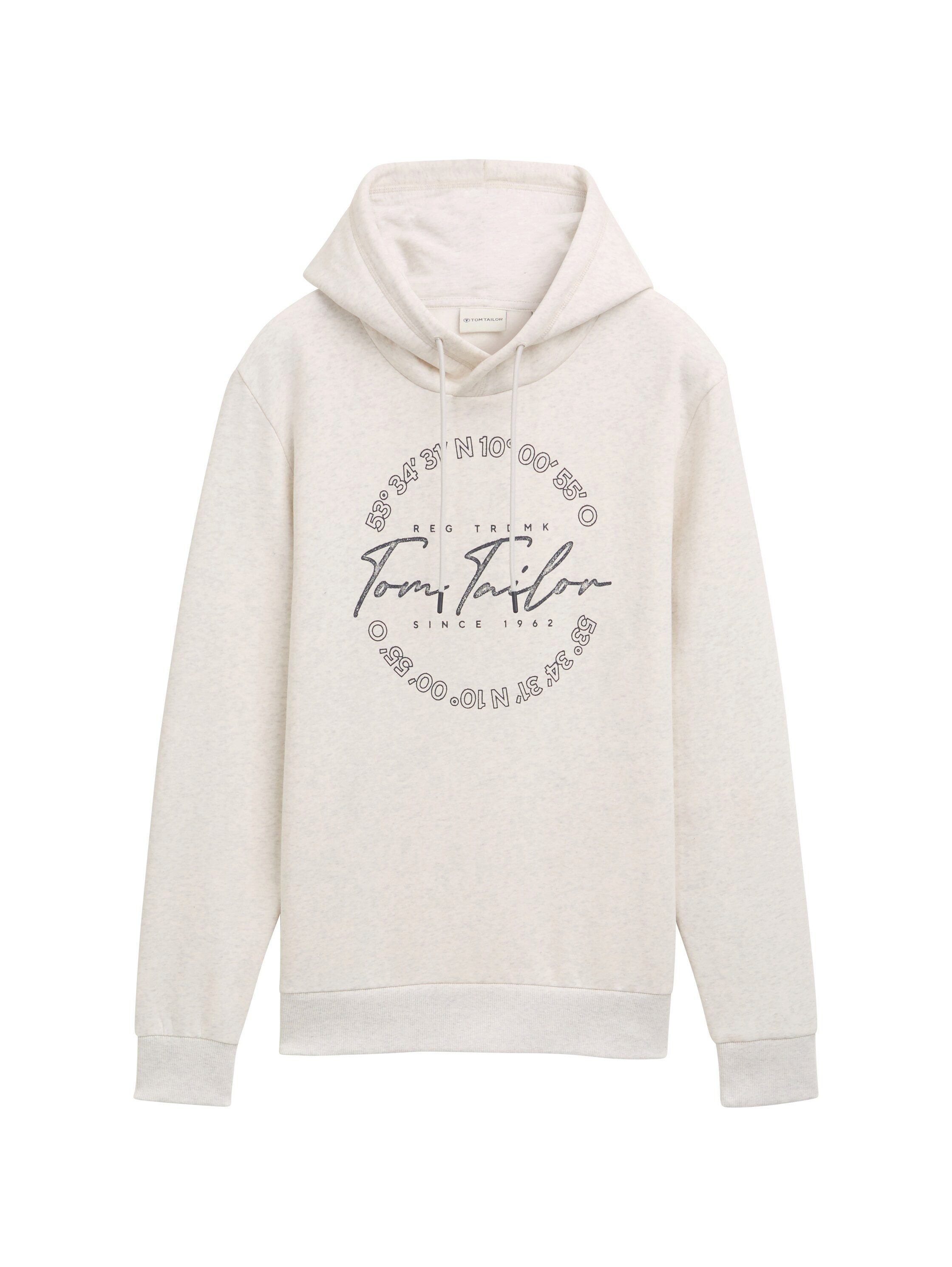 Tom Tailor Hoodie met grote logo-frontprint