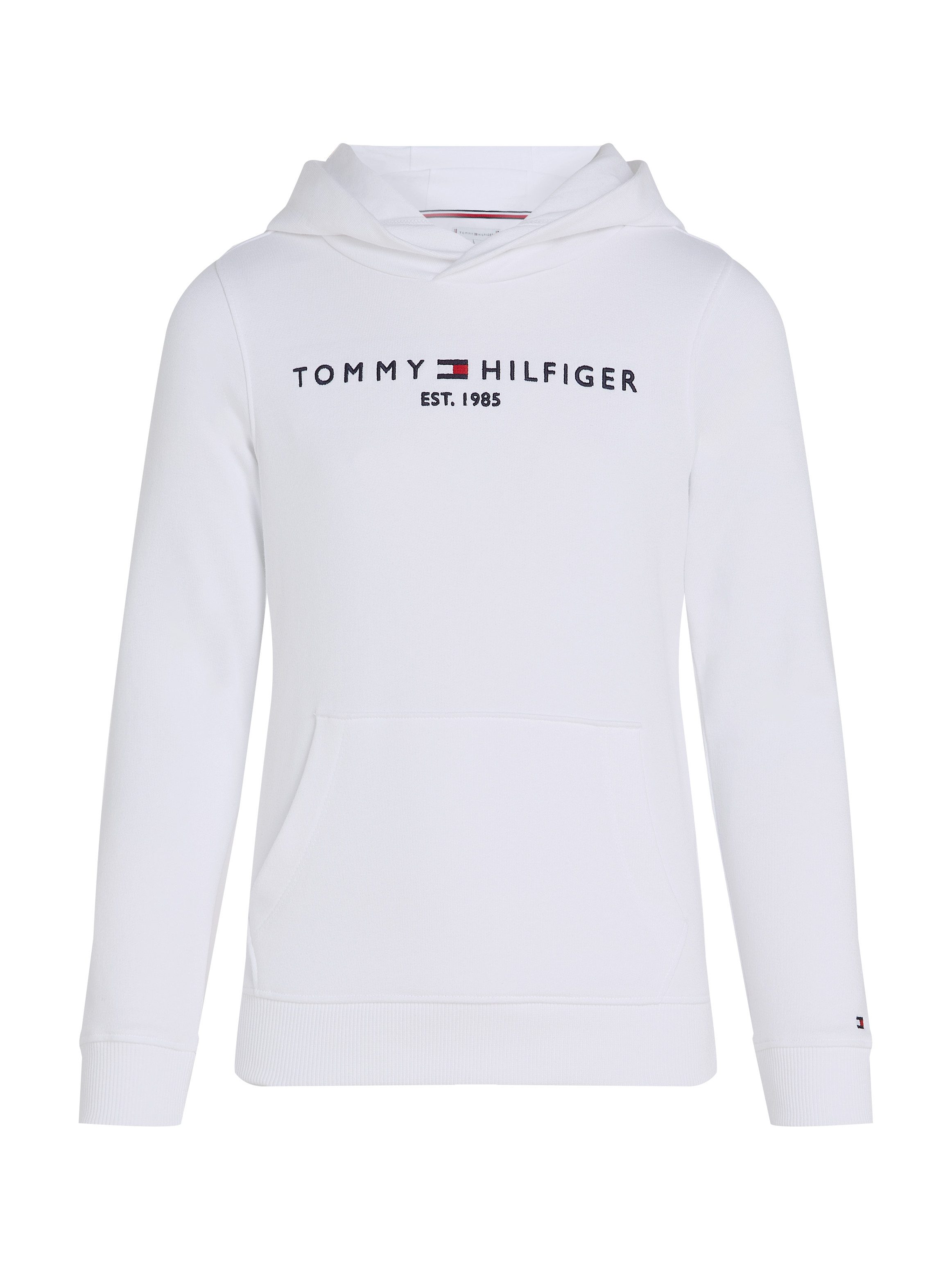 Tommy Hilfiger Hoodie U ESSENTIAL HOODIE met logo-borduurwerk en tekst