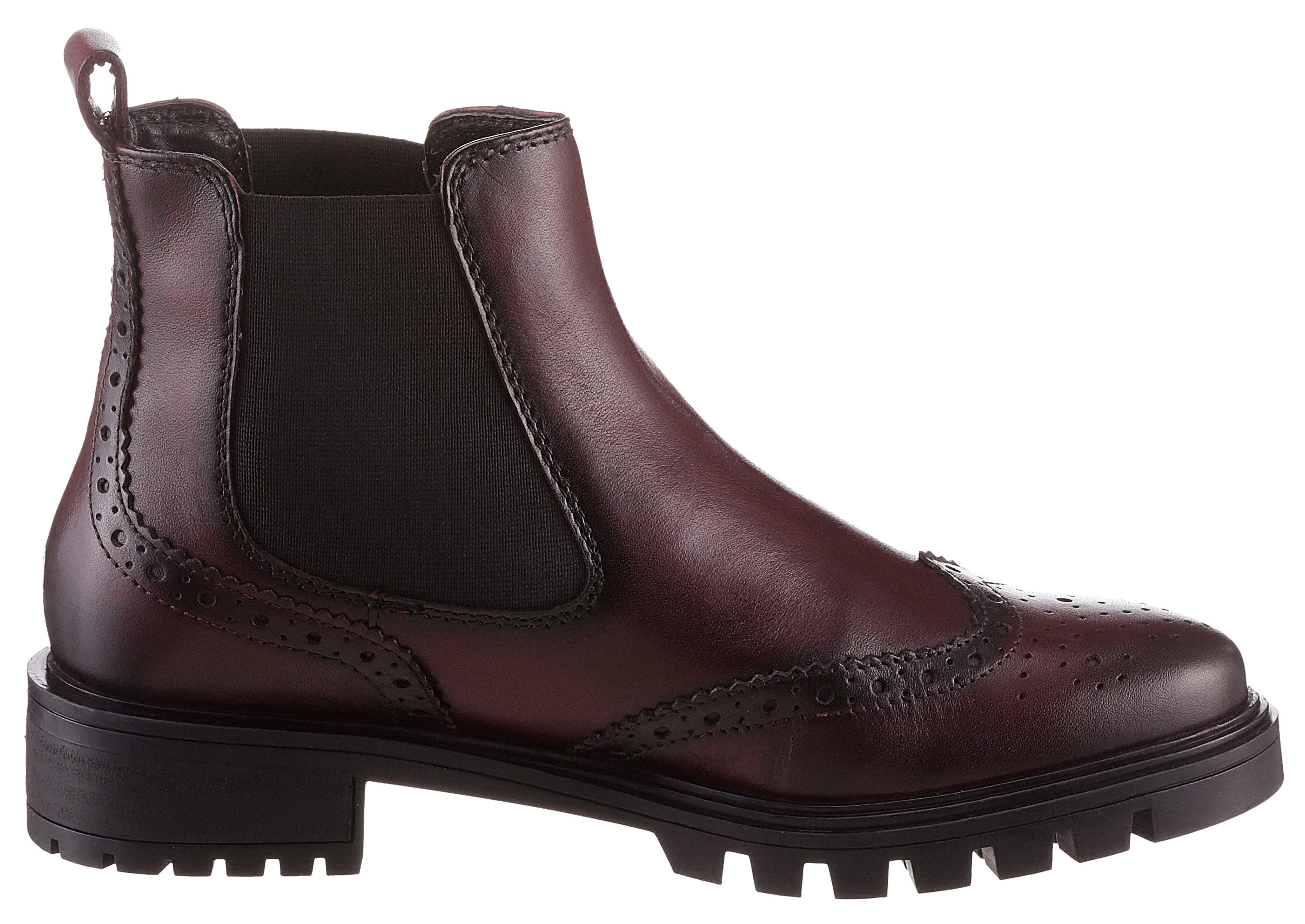 Ara Chelsea-boots Tulsa enkellaars, instaplaarzen met lyra-perforatie, g-breedte (breed)