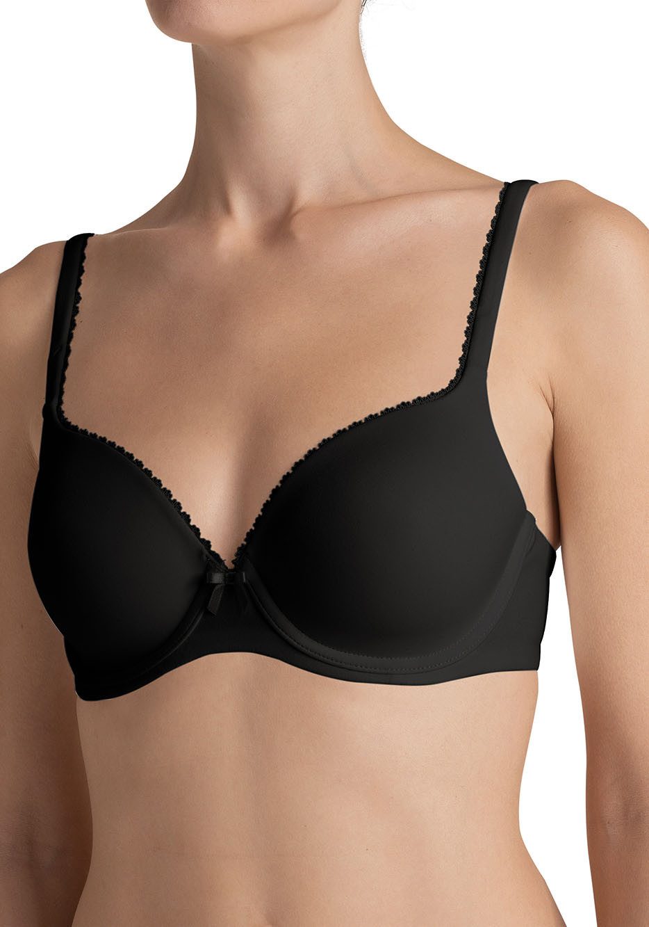 Triumph Bh met halve steuncups Perfectly Soft WHP Cup B-E, beugelbeha met een elegant randje (1-delig)