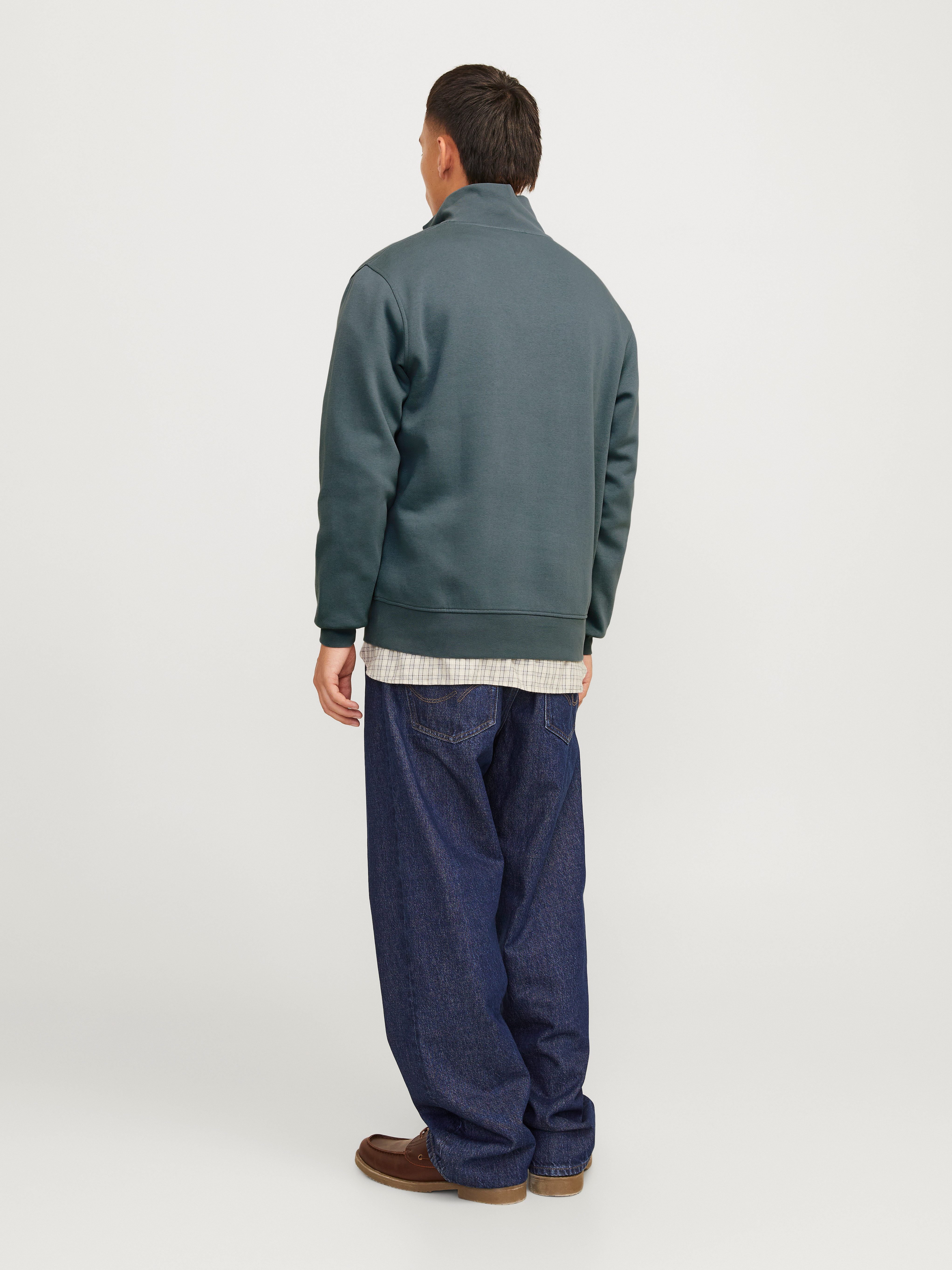 Jack & Jones Sweatshirt JORVESTERBRO SWEAT QUARTER ZIP HN NOOS