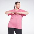 reebok t-shirt burnout (plus-size) roze