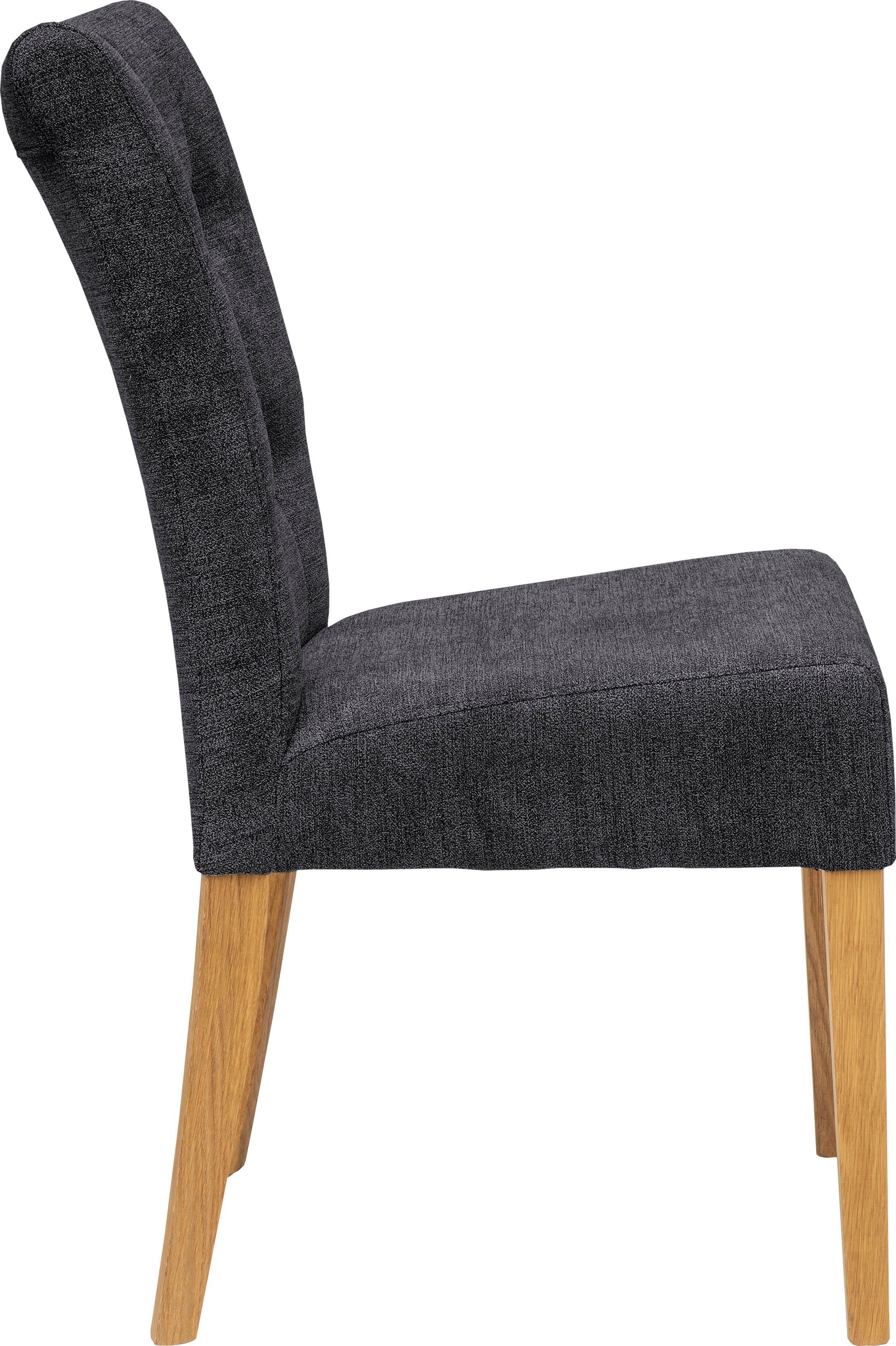 Home affaire Stoel Queen Eetkamerstoel met capitonnage, set van 2, 4 of 6