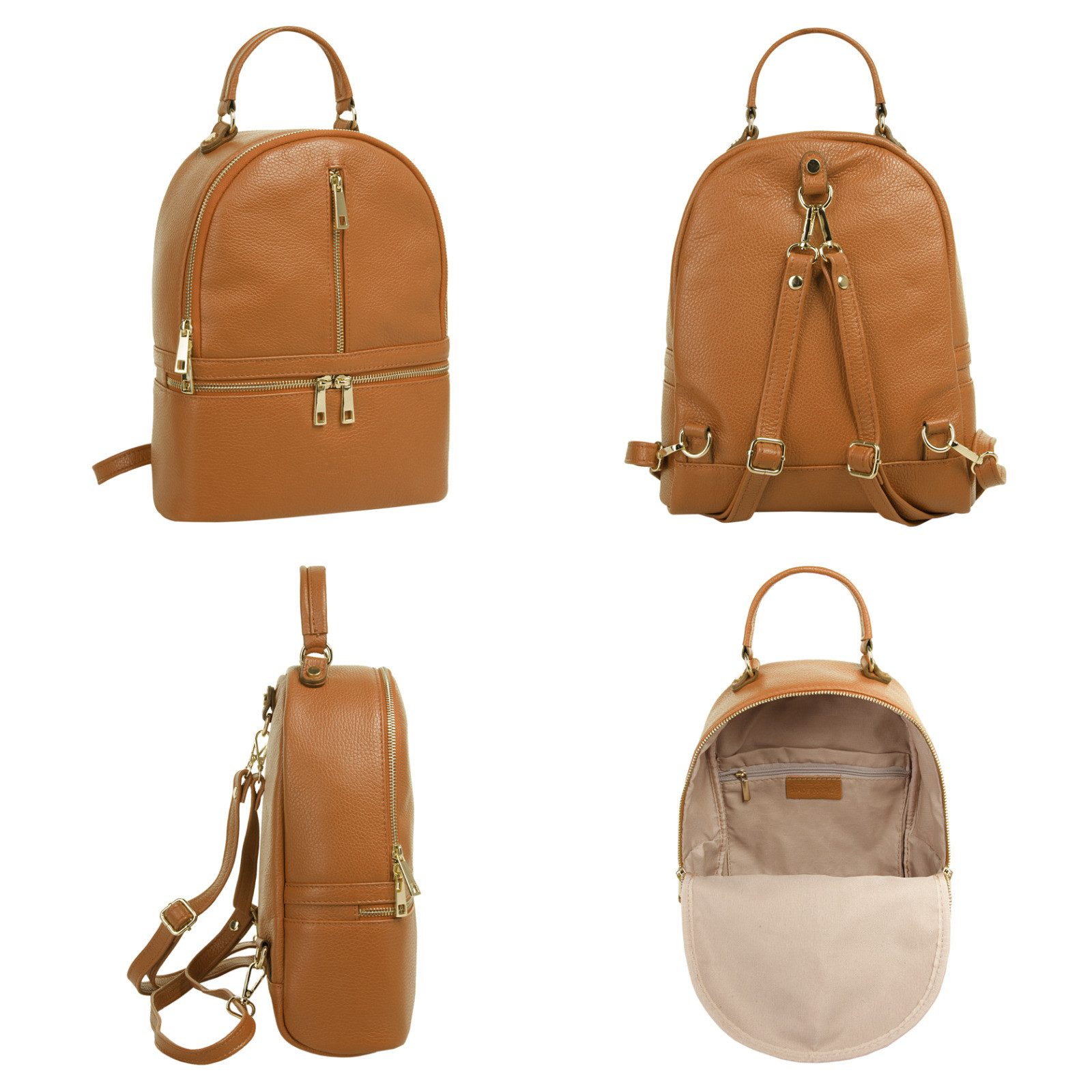 Samantha Look Rugzak echt leer, made in italy