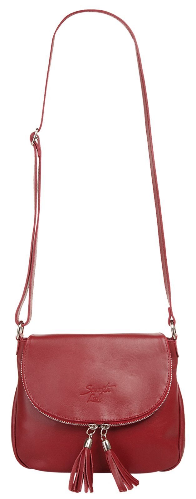 Samantha Look Schoudertas echt leer, made in italy