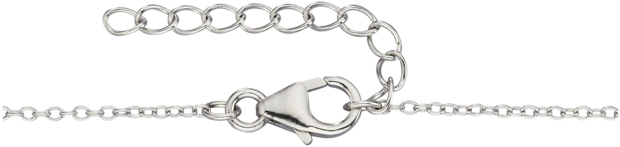Firetti Ketting met hanger Sieraad cadeau zilver 925 halssieraad halsketting cirkel duiven hart