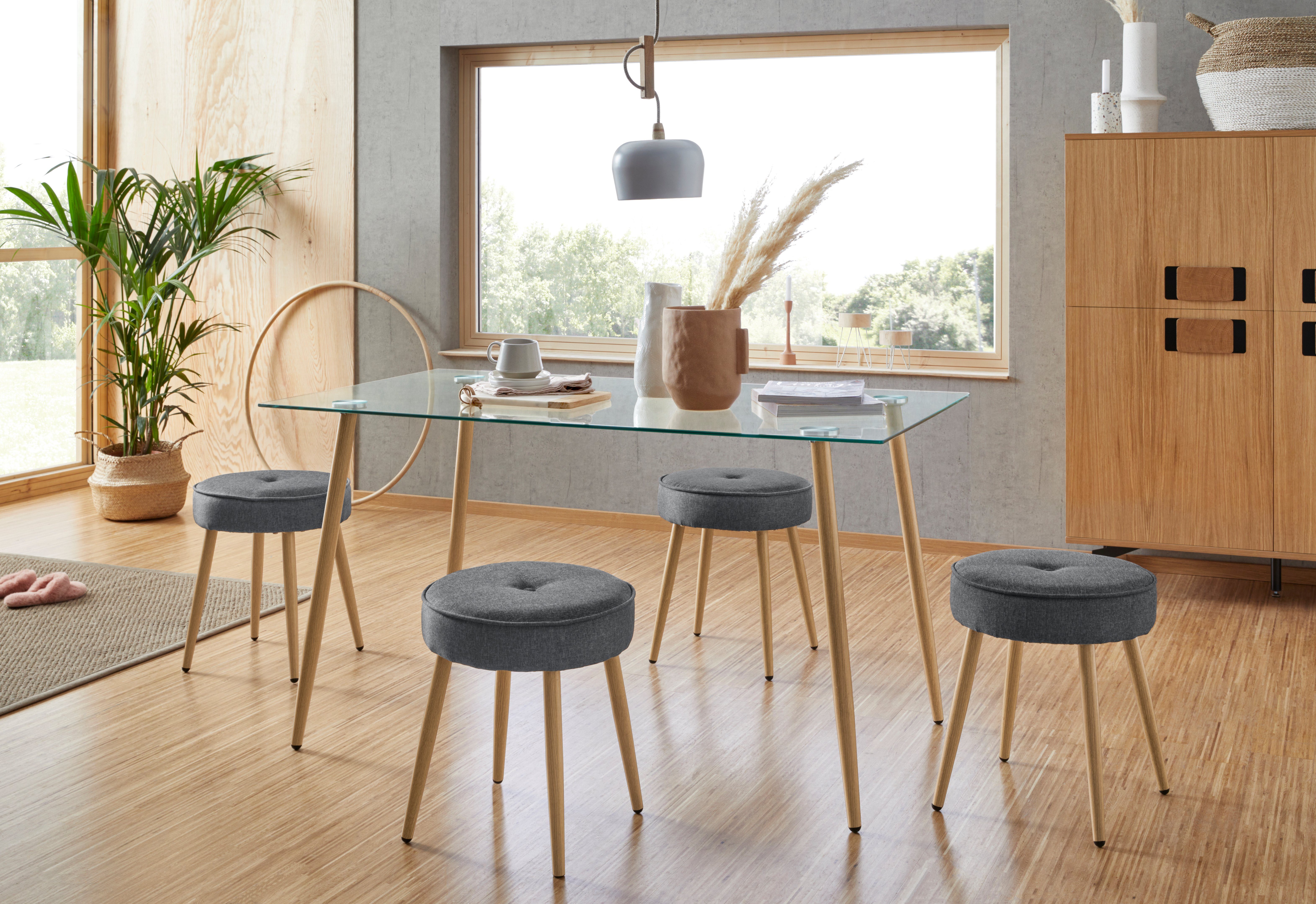 INOSIGN Glazen tafel MILLER Breedte 140 cm