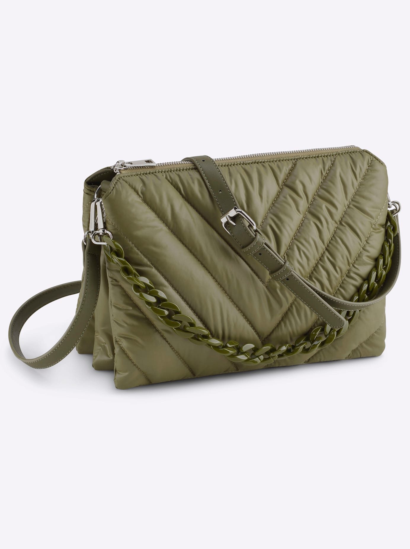 heine Handtas dames handtassen maat 22 cm groen