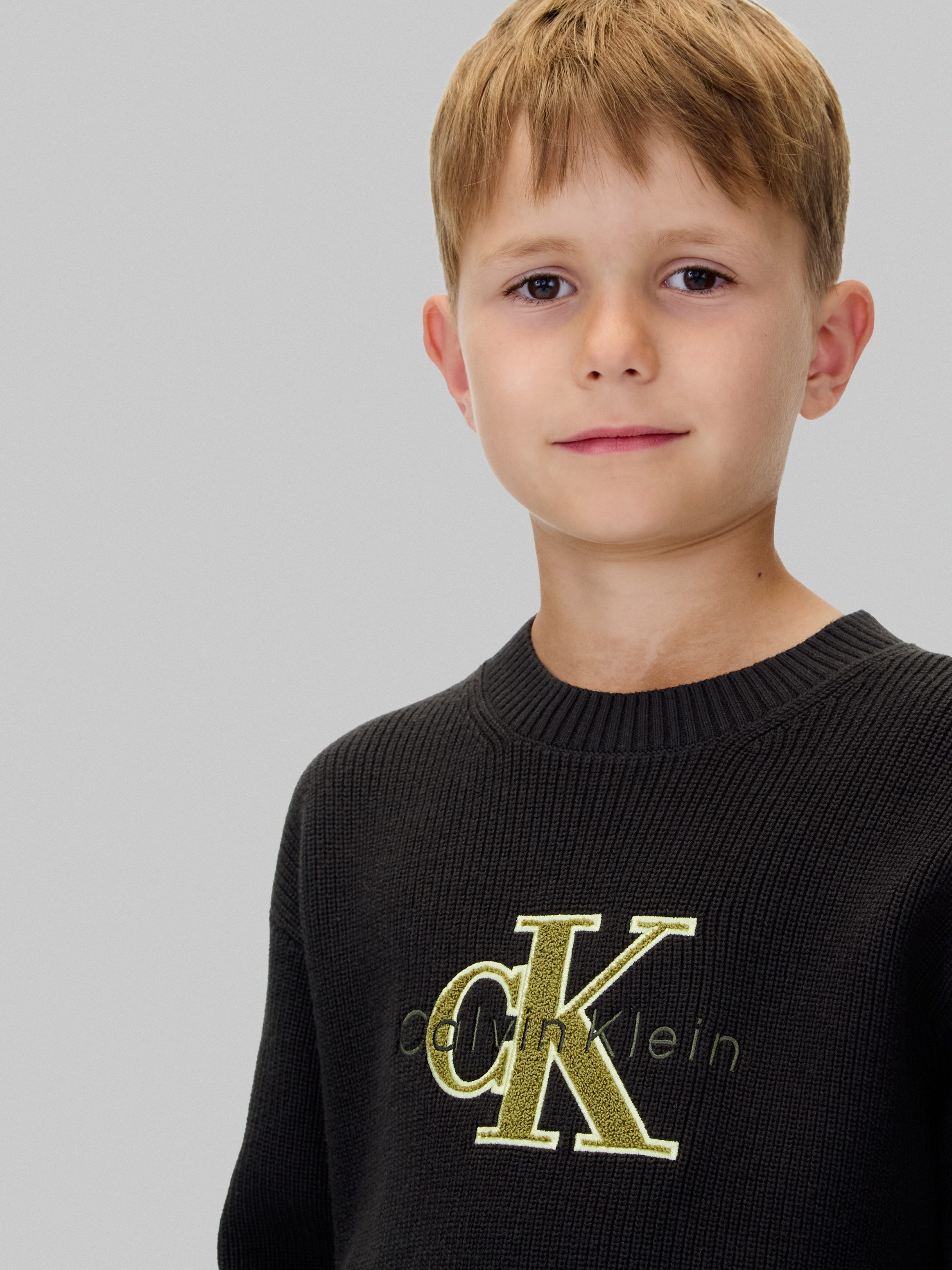 Calvin Klein Gebreide trui Towelling Ck Stitch Sweater