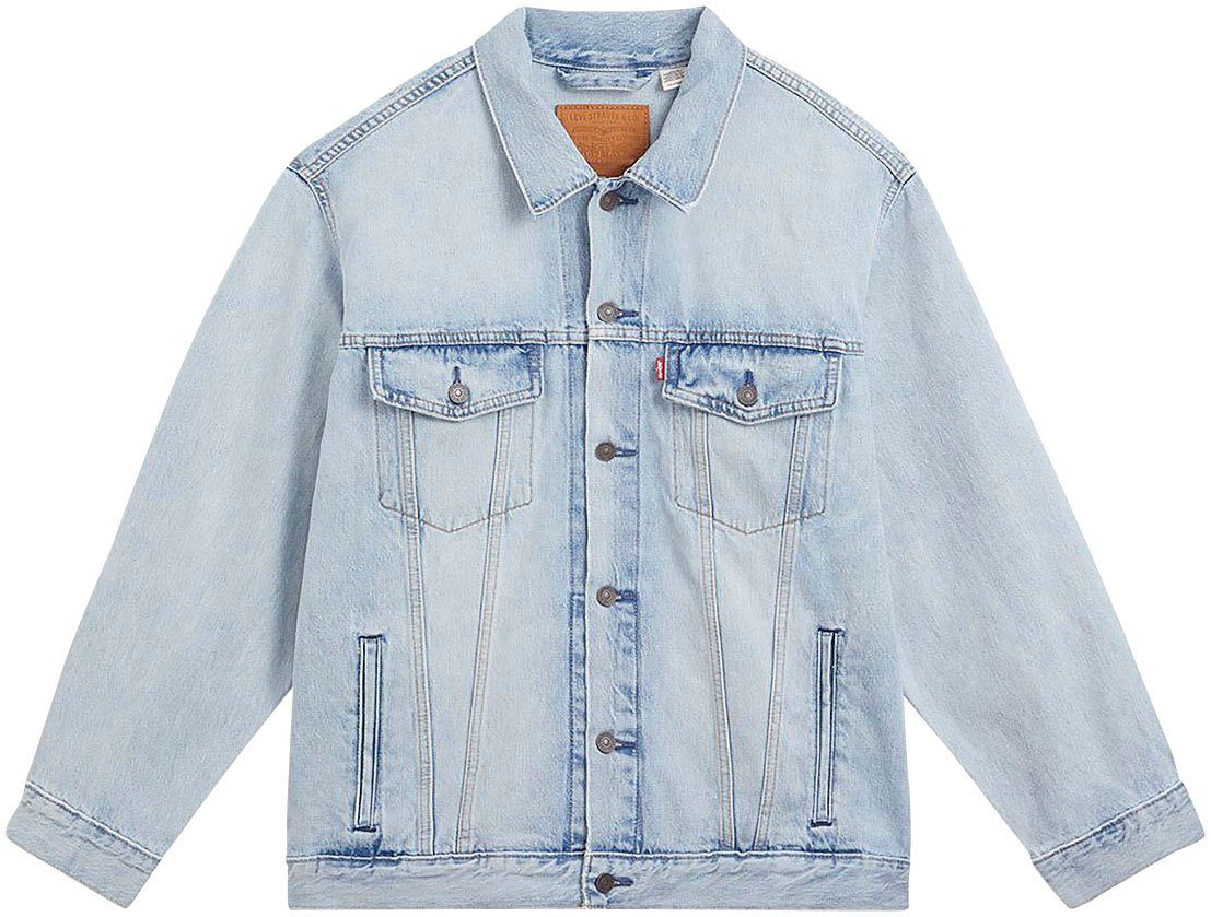 Levi's® Plus Jeansjack Big trucker met knoopsluiting en borstzakken
