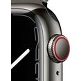 apple smartwatch watch series 7 gps + cellular, 41 mm grijs