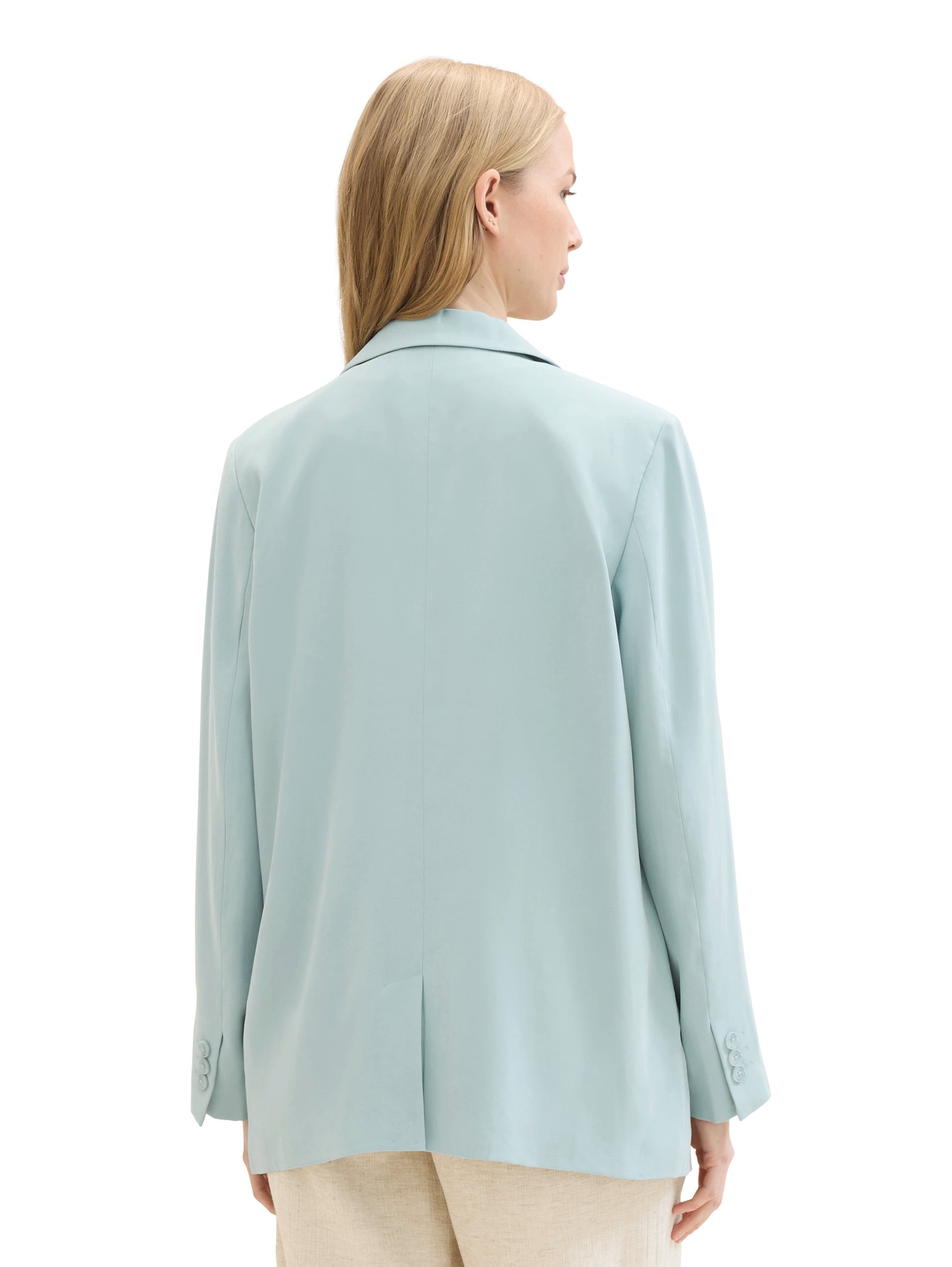 Tom Tailor Lange blazer met klepzakken