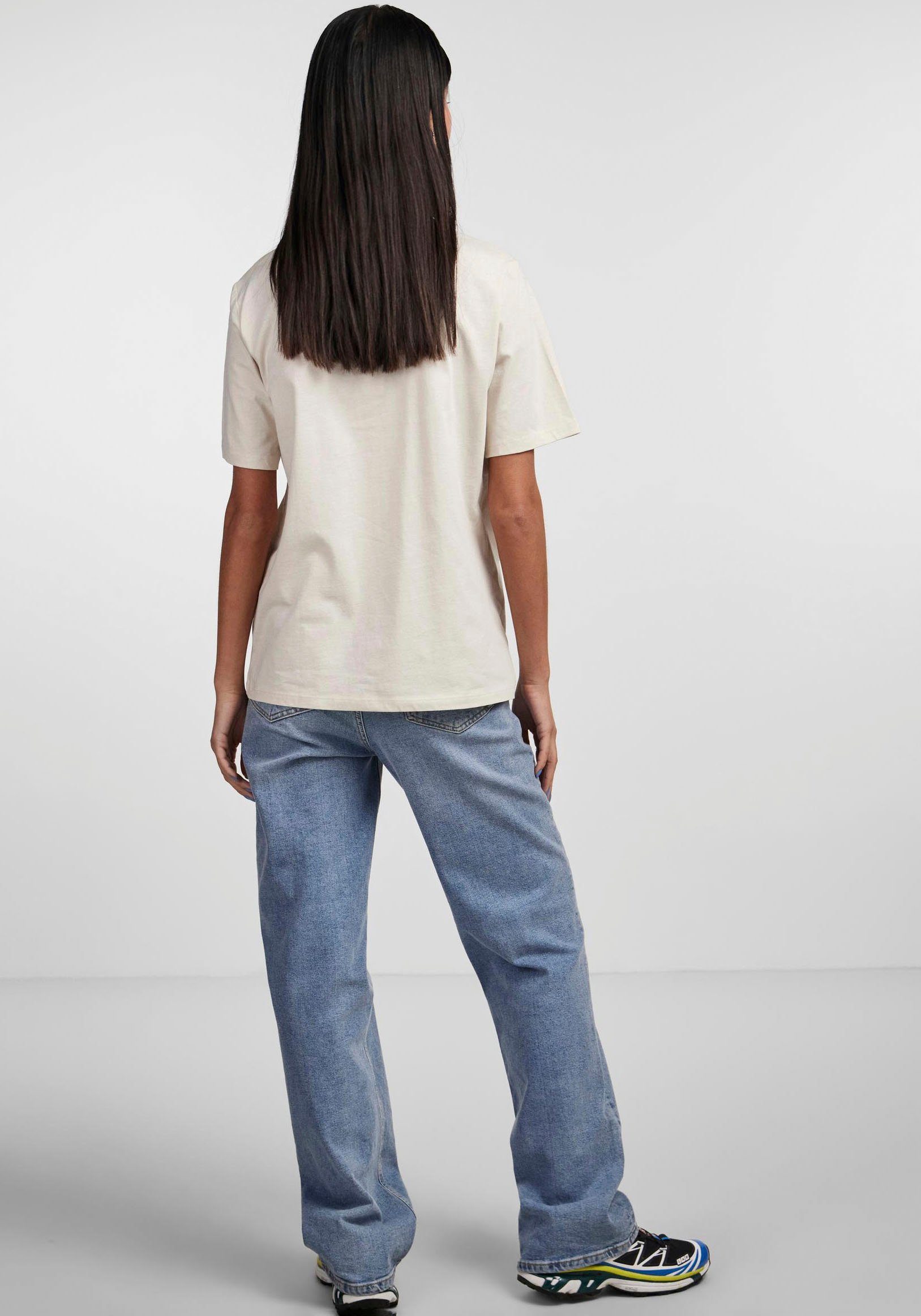 pieces Shirt met ronde hals PCRIA SS SOLID TEE NOOS BC