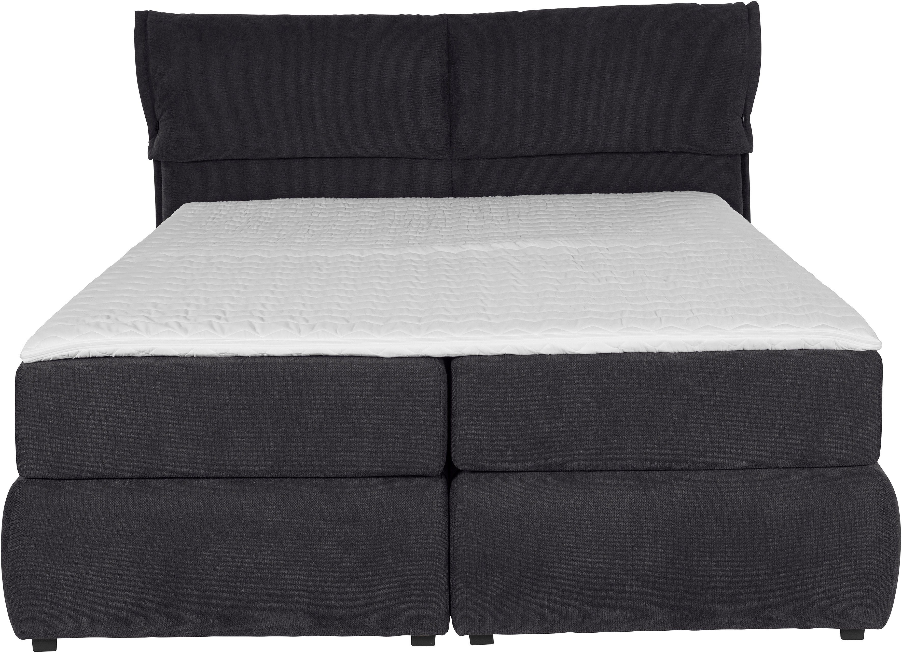 andas Boxspring Jenson in 4 kleuren, 4 breedten, 3 matrassoorten in 2 hardheden, topmatras
